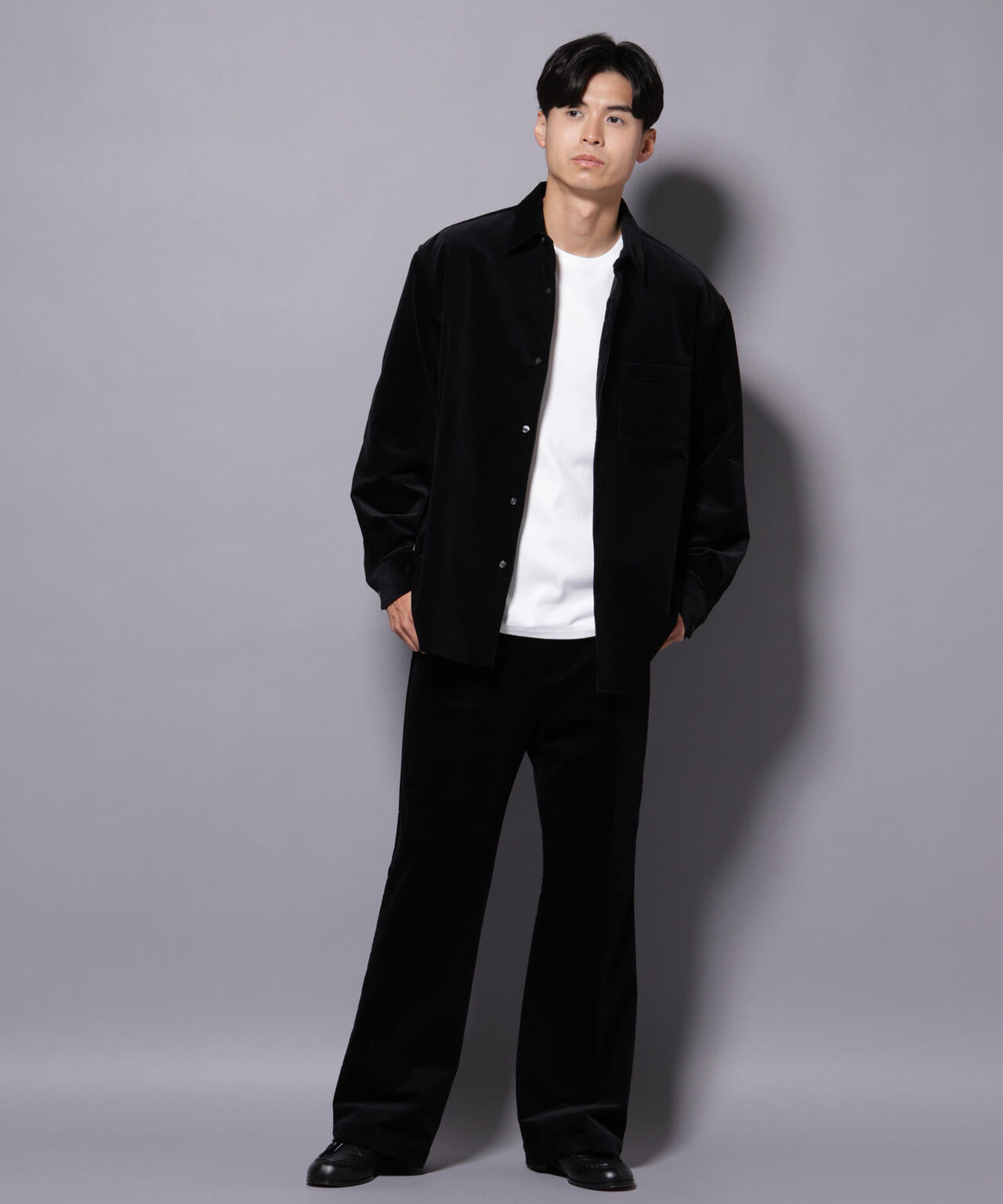 AIRコーデュロイ ライトフレアパンツ/STRETCH（セットアップ可） 6685227226