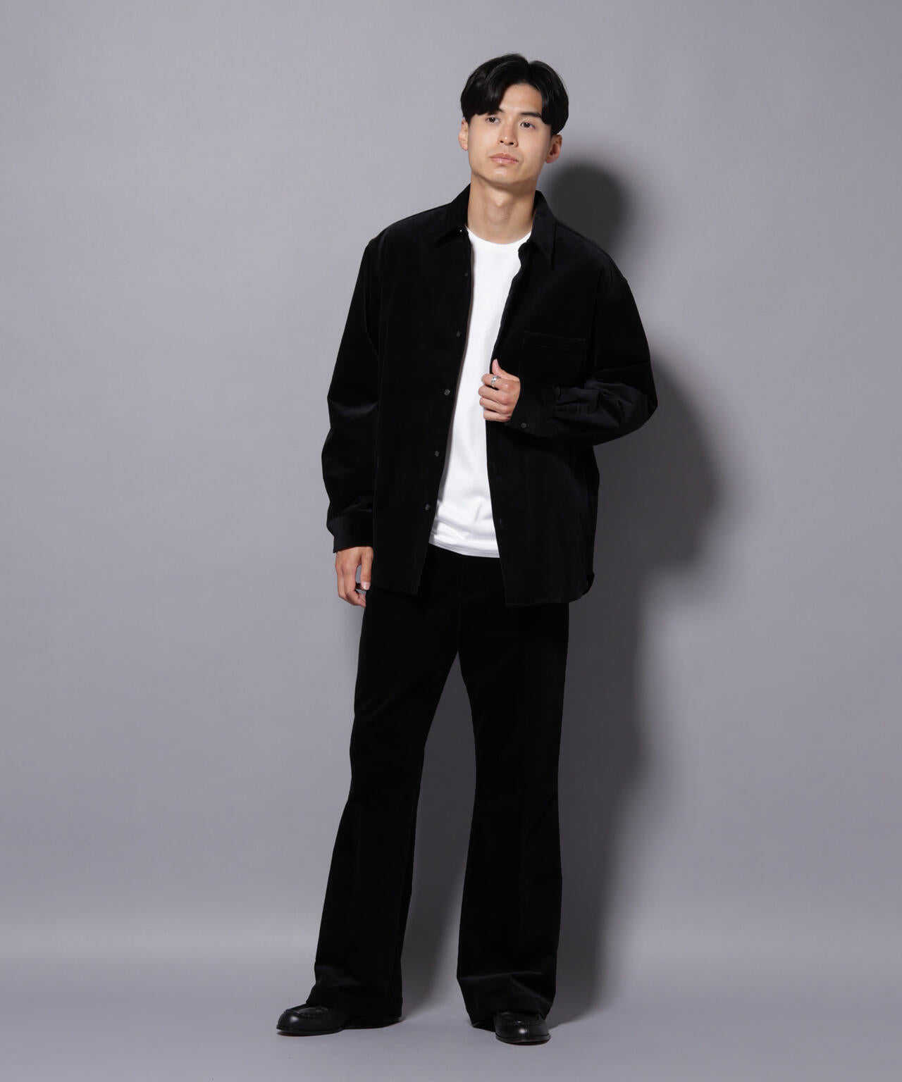 AIRコーデュロイ ライトフレアパンツ/STRETCH（セットアップ可） 6685227226