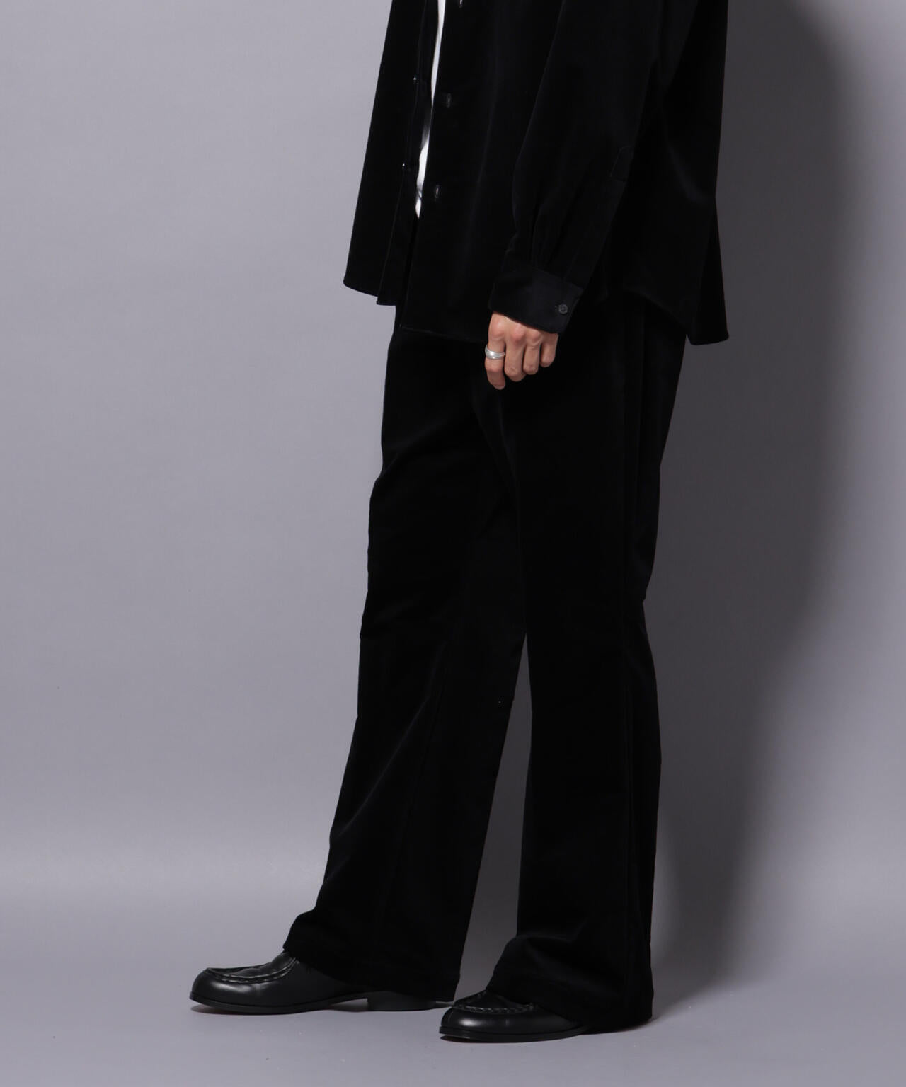 AIRコーデュロイ ライトフレアパンツ/STRETCH（セットアップ可）