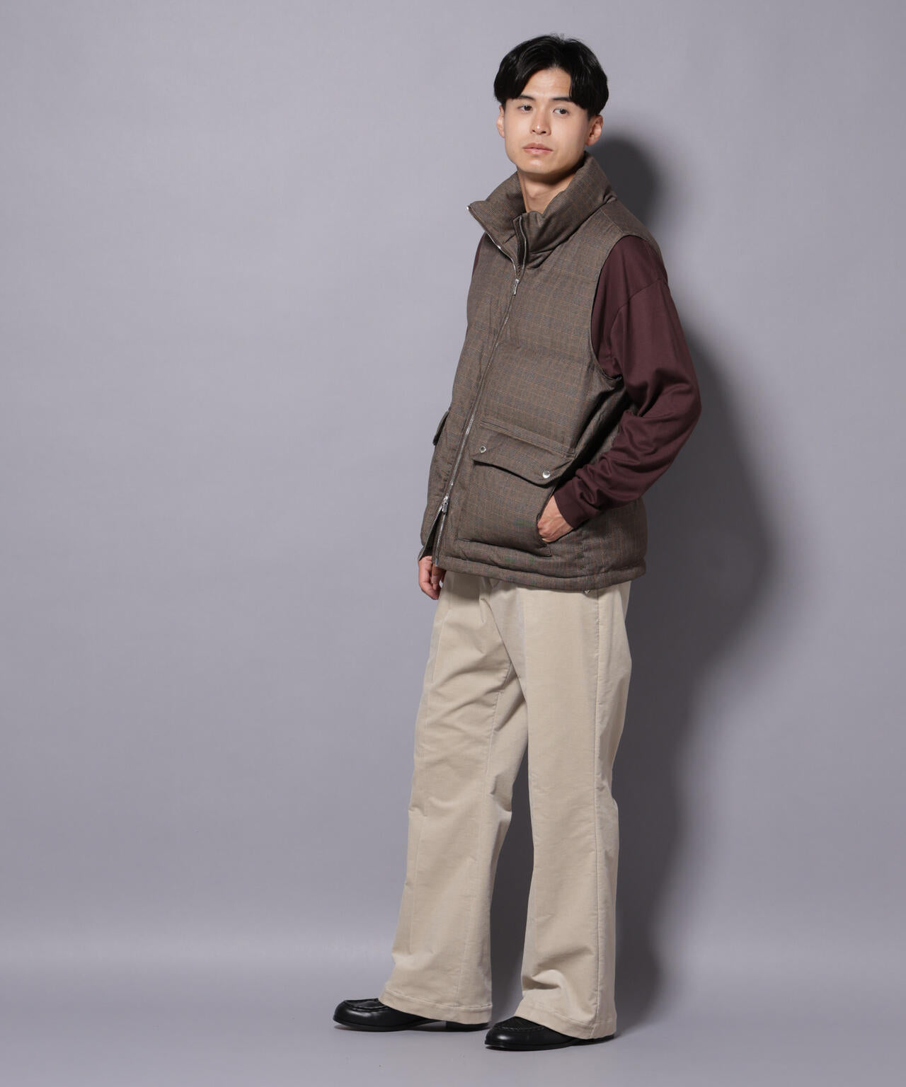 AIRコーデュロイ ライトフレアパンツ/STRETCH（セットアップ可） 6685227226