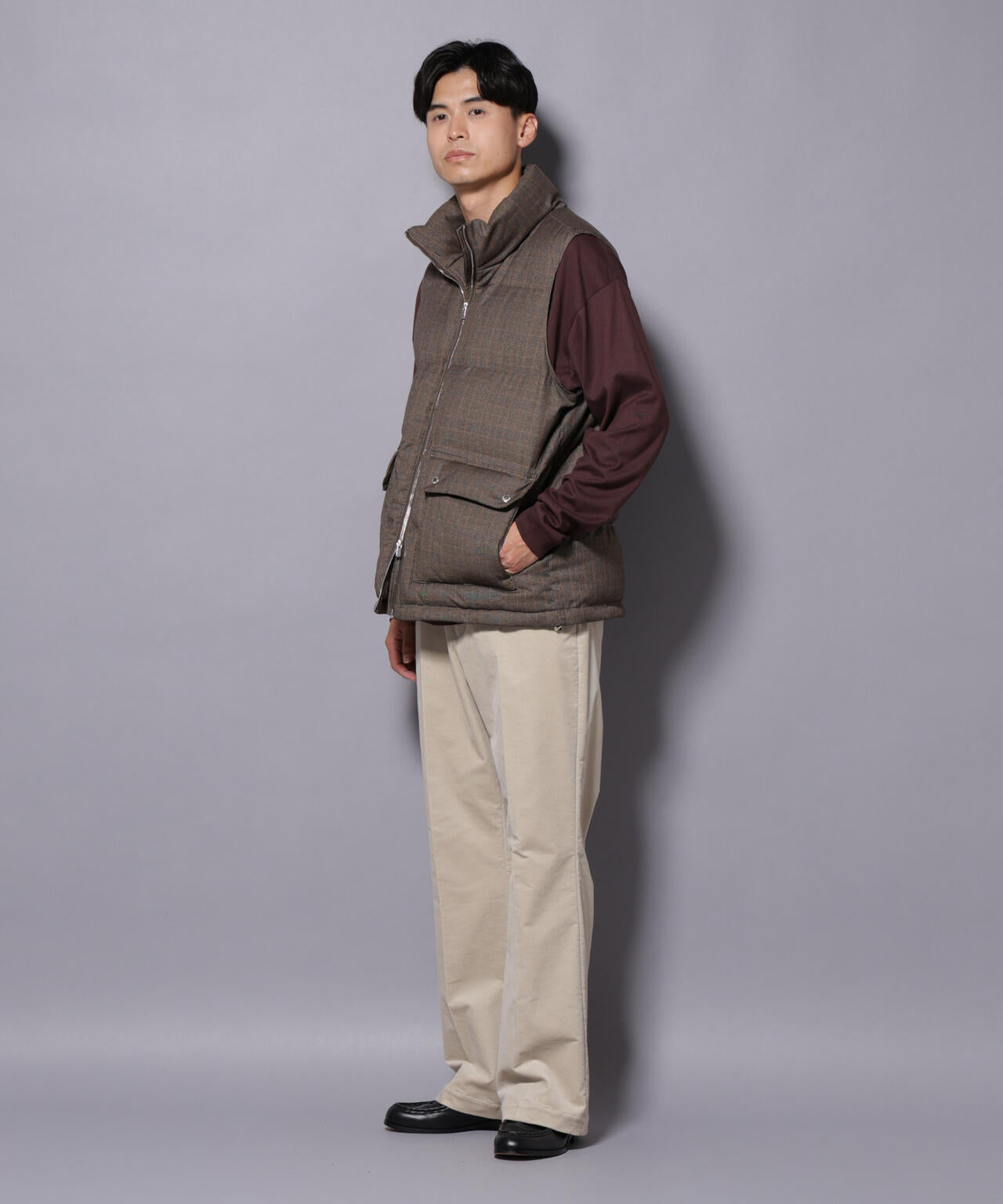 AIRコーデュロイ ライトフレアパンツ/STRETCH（セットアップ可） 6685227226