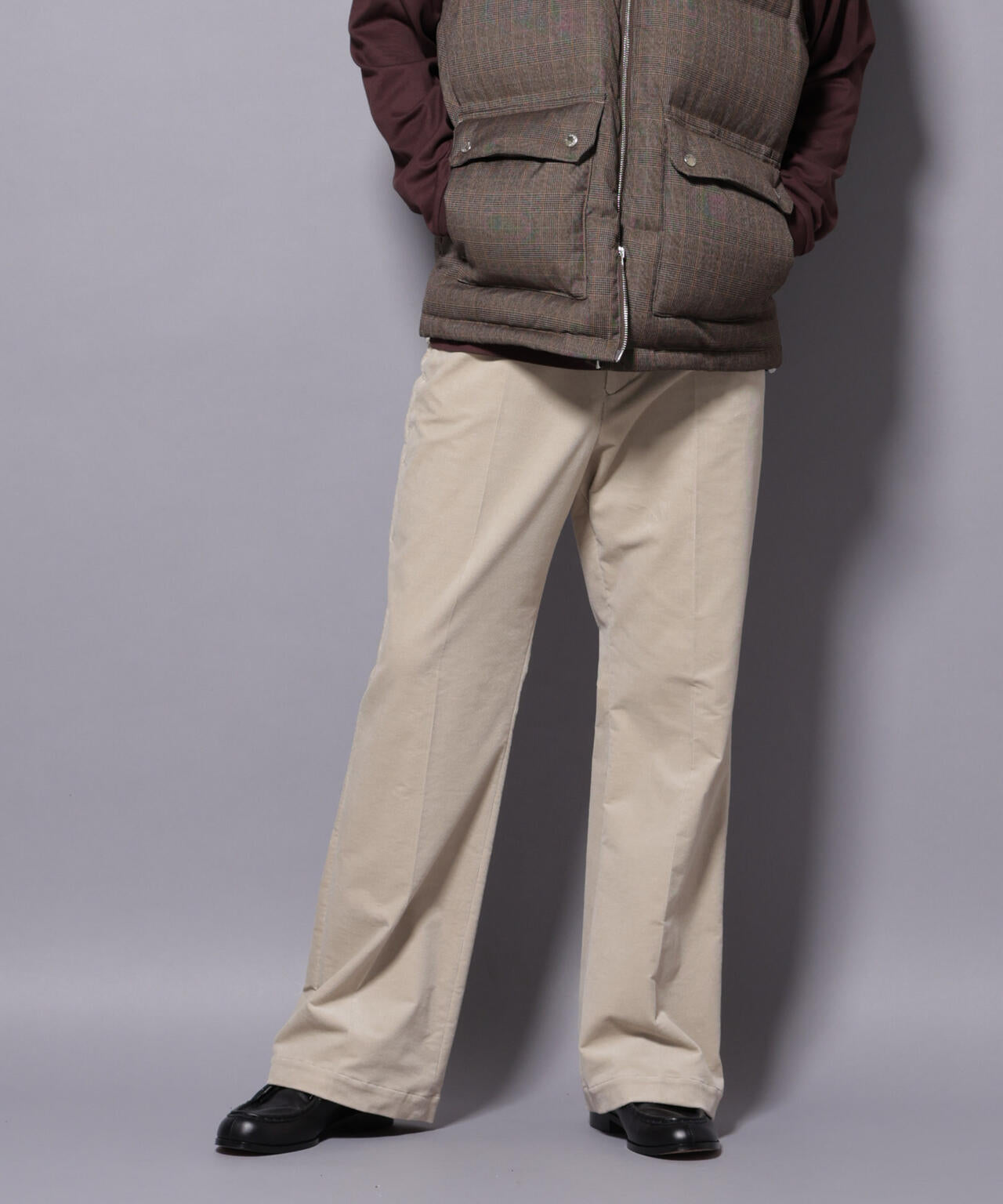 AIRコーデュロイ ライトフレアパンツ/STRETCH（セットアップ可） 6685227226