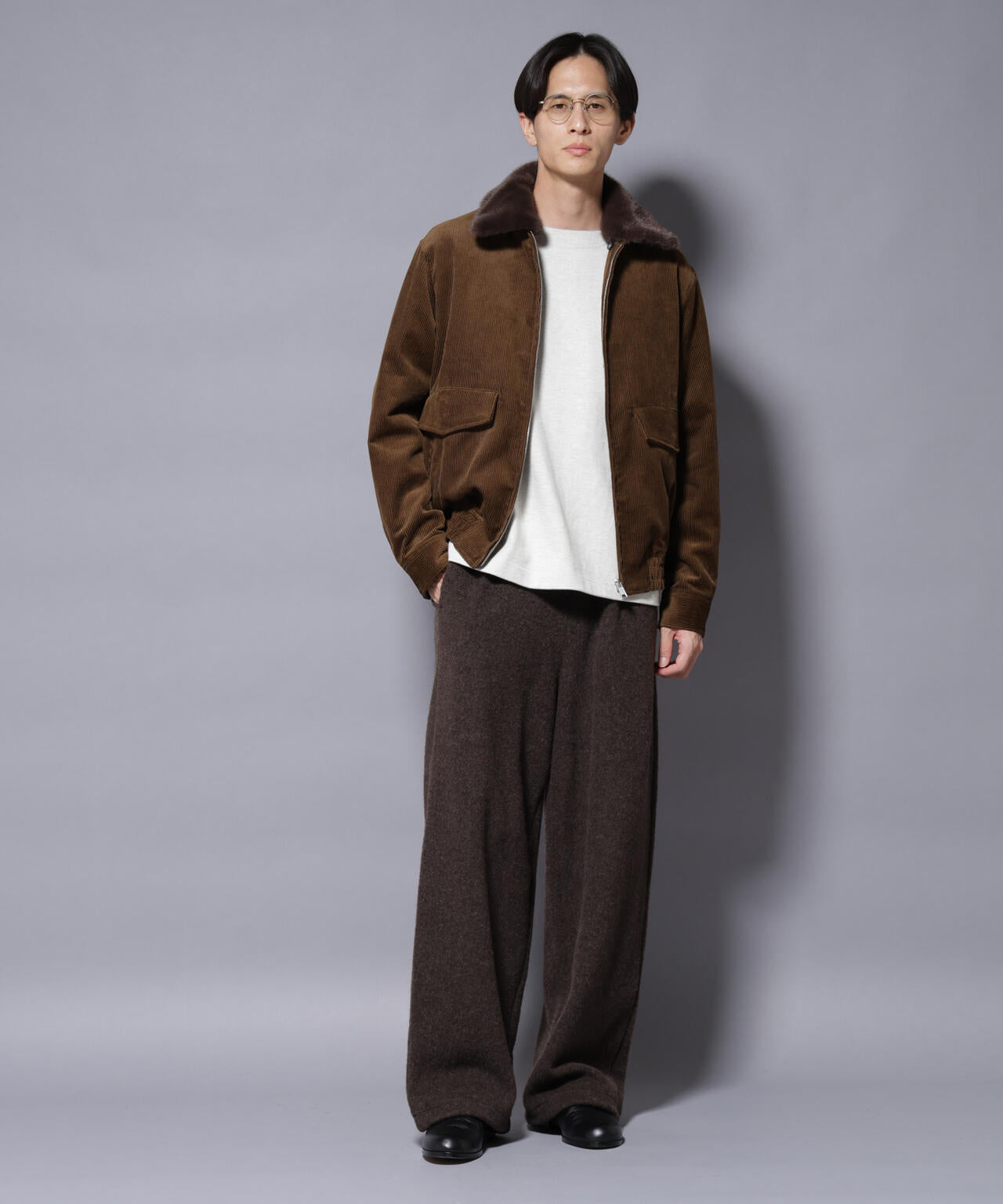 MIYATA×NANO JAPANMADE　ウールコットンイージーパンツ 6685227227