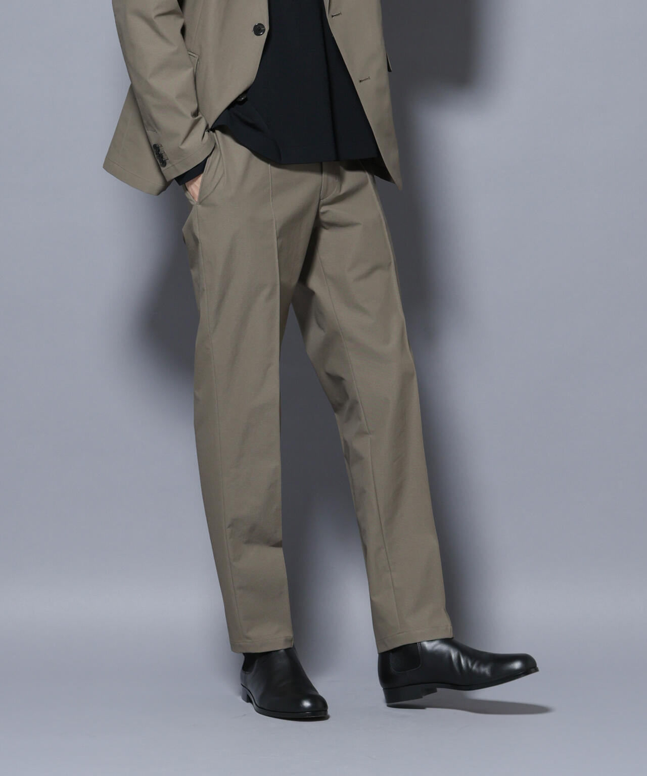 「N TROUSERS BASIC」SizeMoreTEXBRID(R)ストレッチパンツ(セットアップ可)