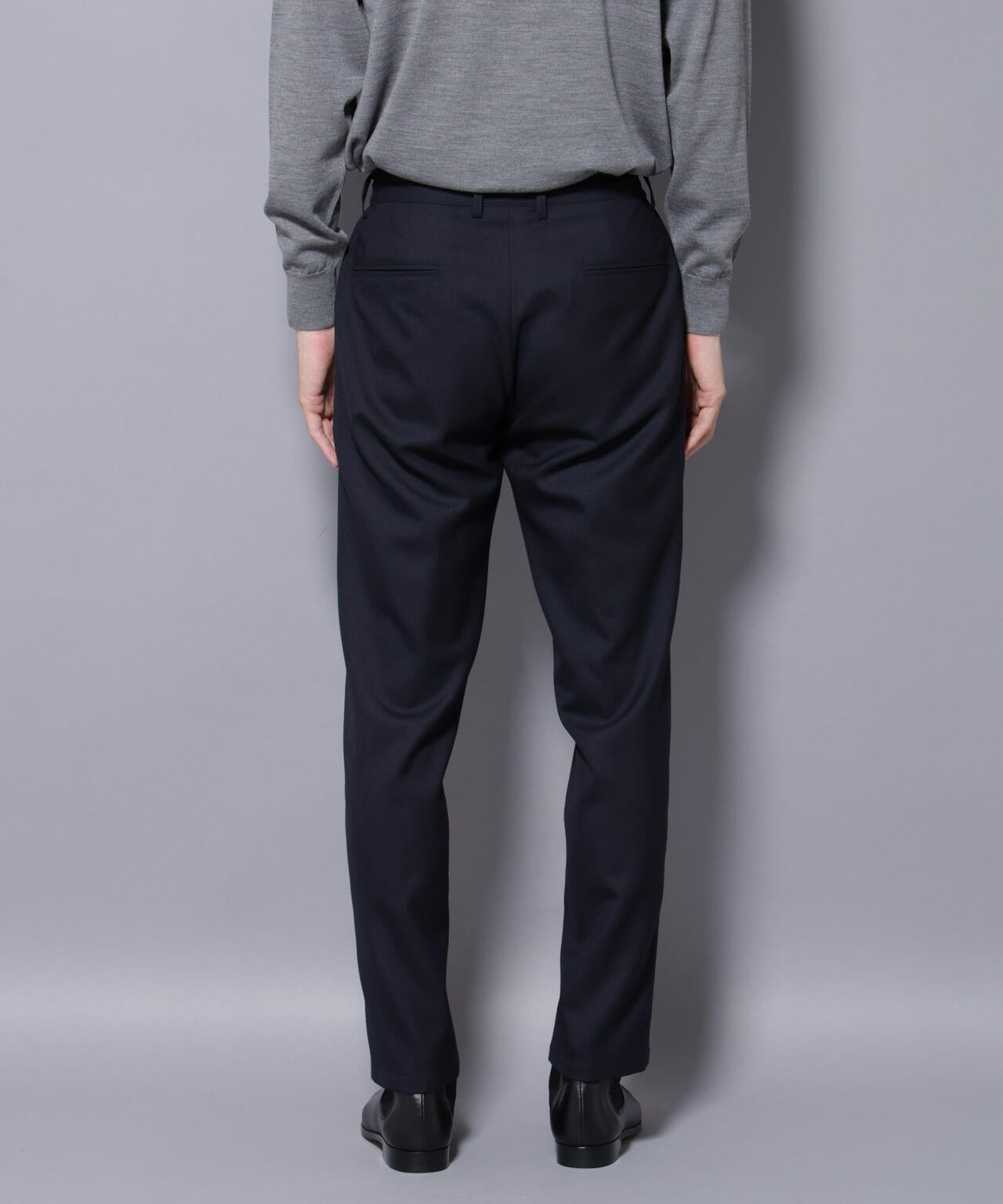 「N JACKET PREMIUM」RENU(R)ウール混洗えるサキソニーパンツ(セットアップ可) 6685229206