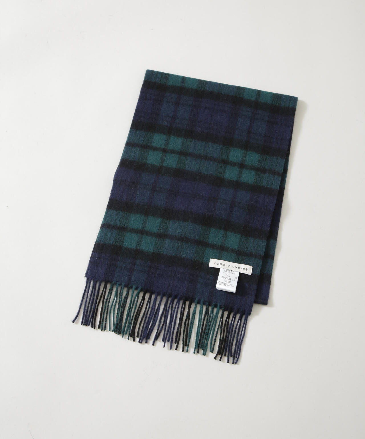 ソフトカシミヤブレンドチェックマフラー 6685241202