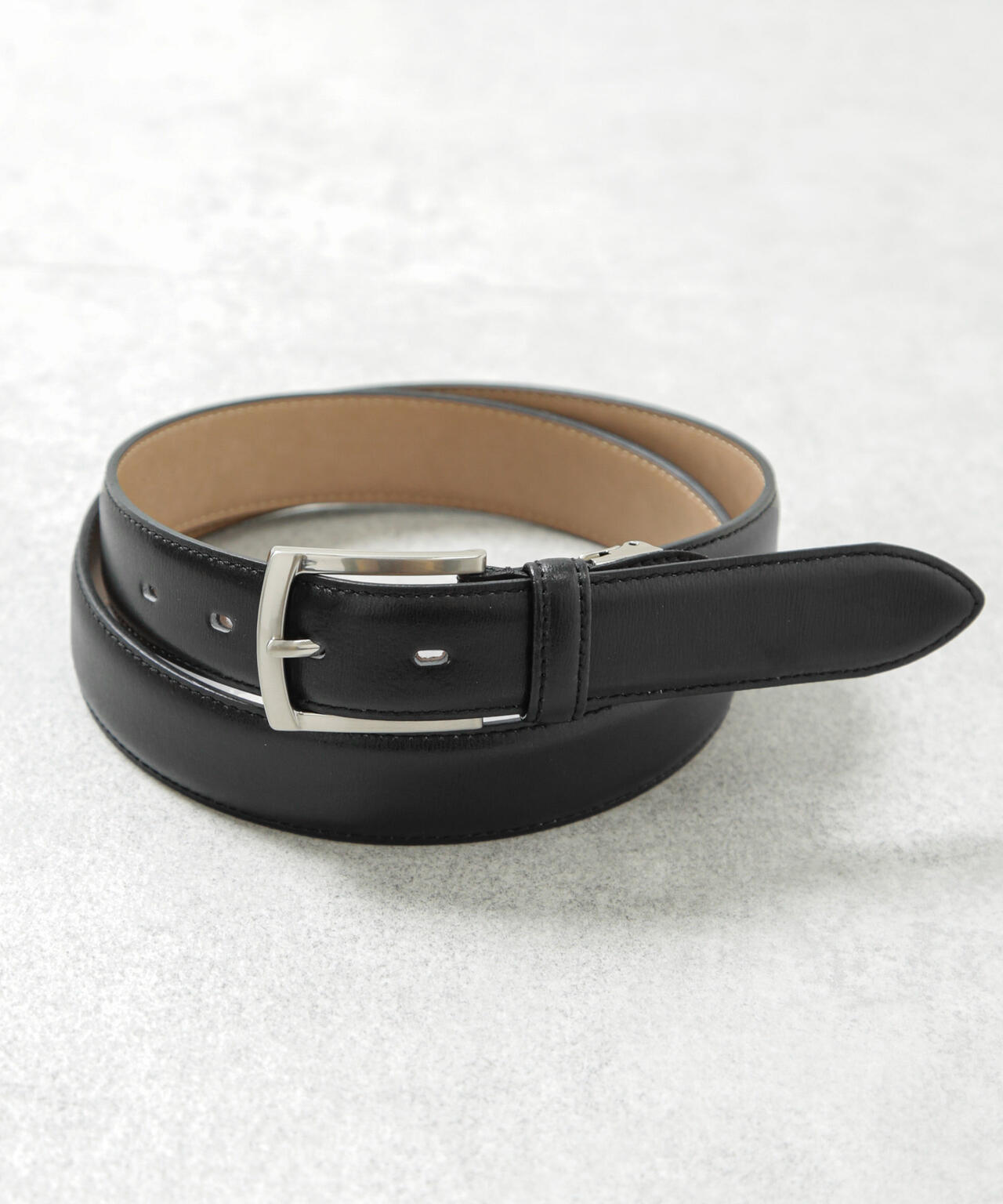 日本製 水シボスプリットレザーベルト