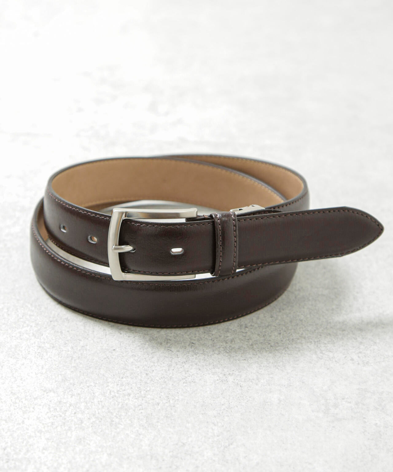 日本製 水シボスプリットレザーベルト