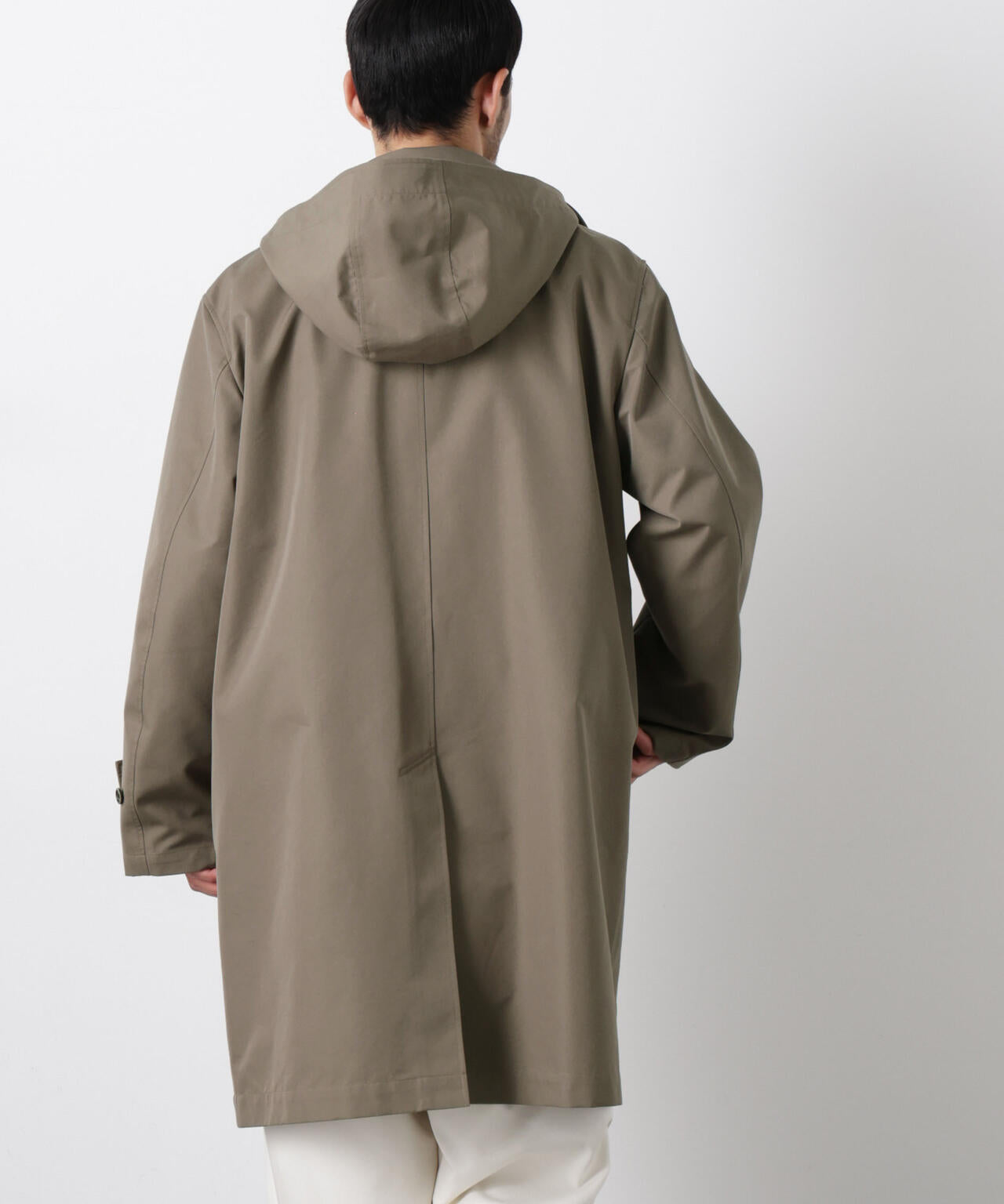 フーデッドステンカラーコート｢WARP PRINT｣ライニング 6686111202