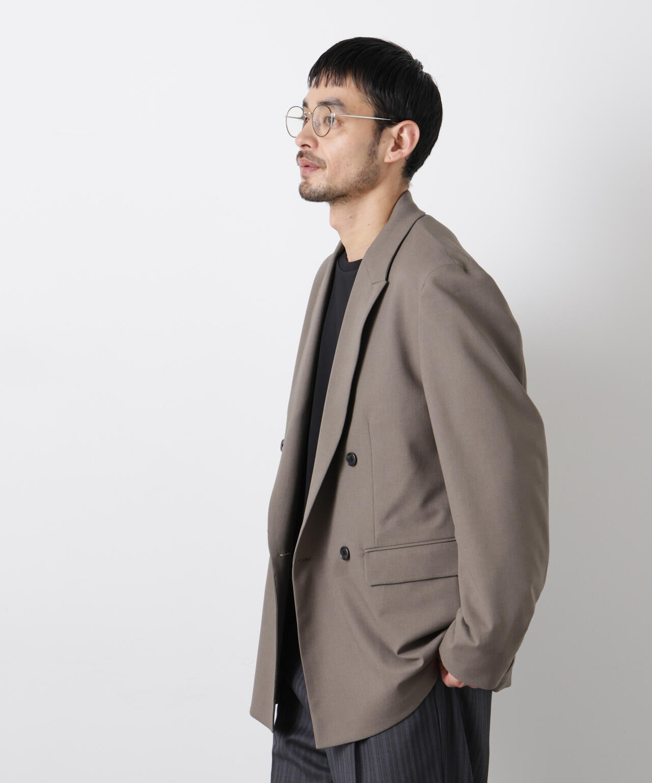 Reflax(R)オックスダブルブレストジャケット（セットアップ可）