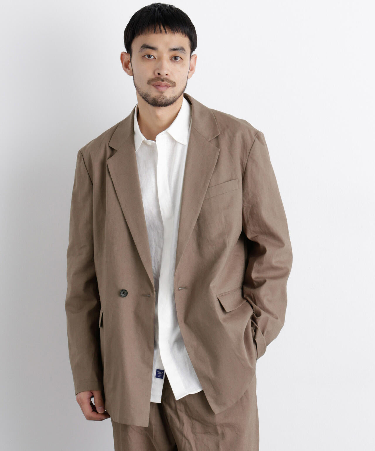 ｢FRENCH LINEN｣ リネンコットンセミダブルJK（セットアップ可） 6686116203