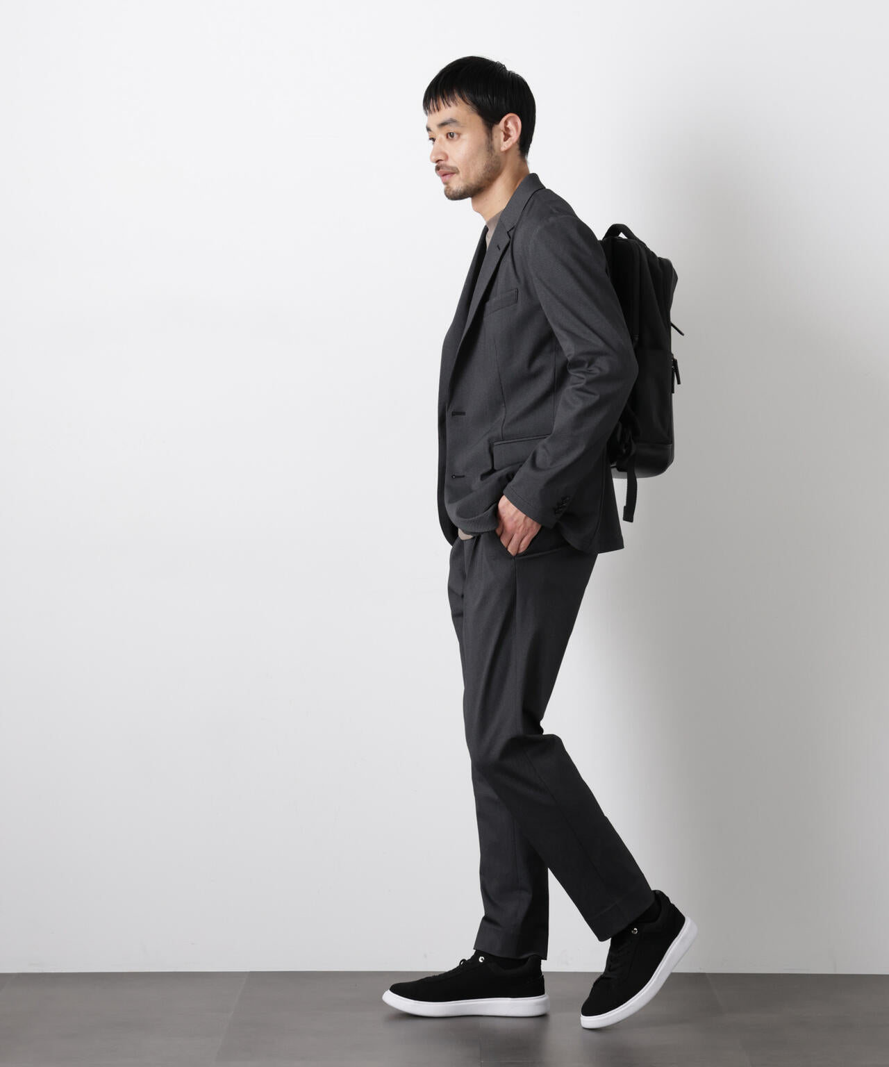 【大人気セットアップ】｢Damerino｣ 軽量ジャージーデニムライクストレッチセットアップ