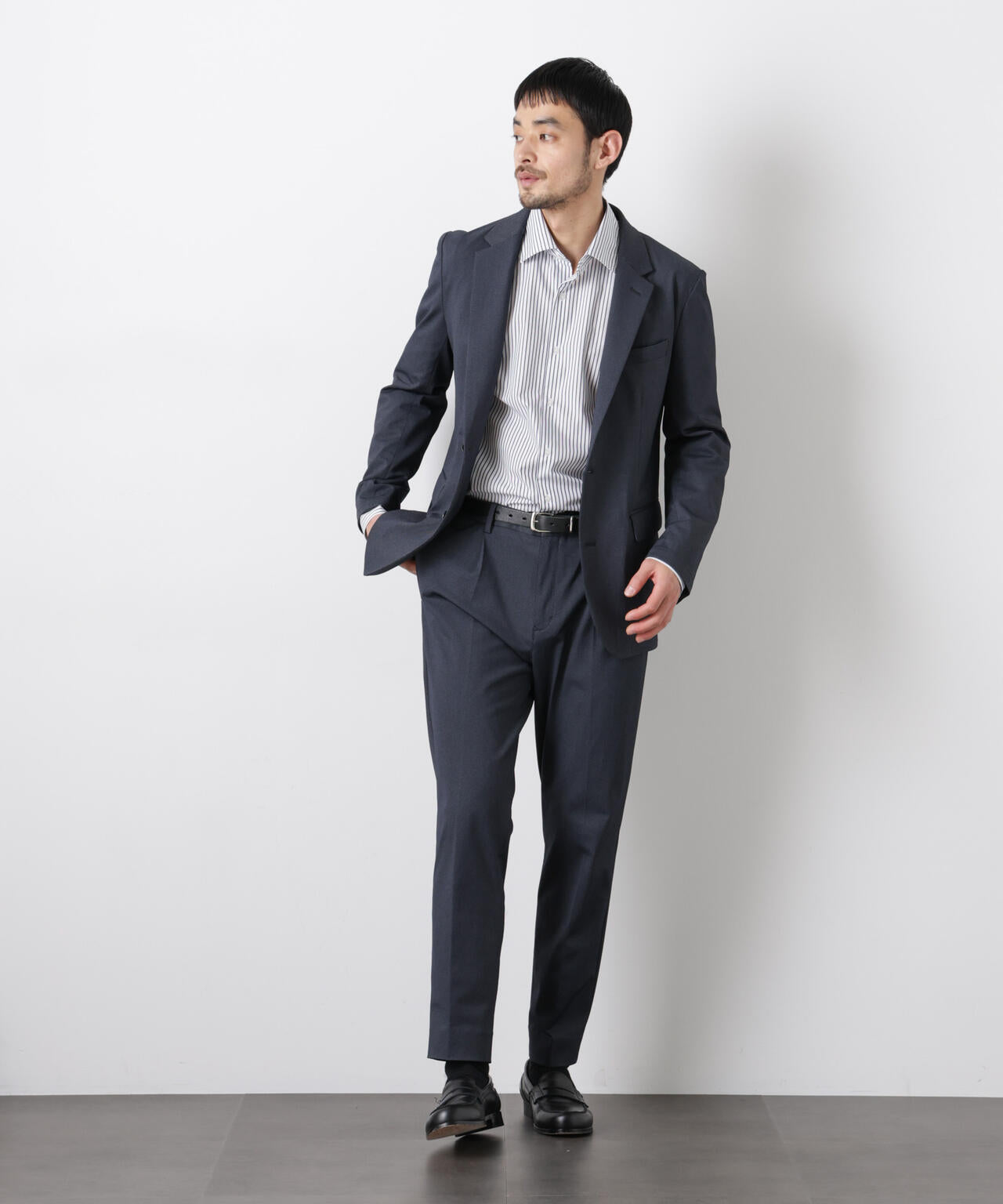 【大人気セットアップ】｢Damerino｣ 軽量ジャージーデニムライクストレッチセットアップ