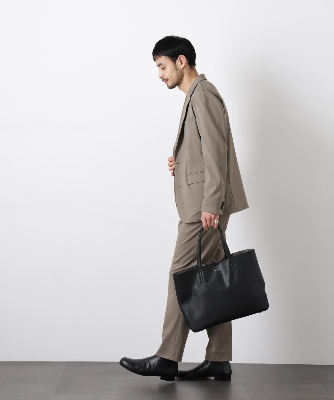 【大人気セットアップ】｢Damerino｣ 軽量ジャージーデニムライクストレッチセットアップ 6686118202