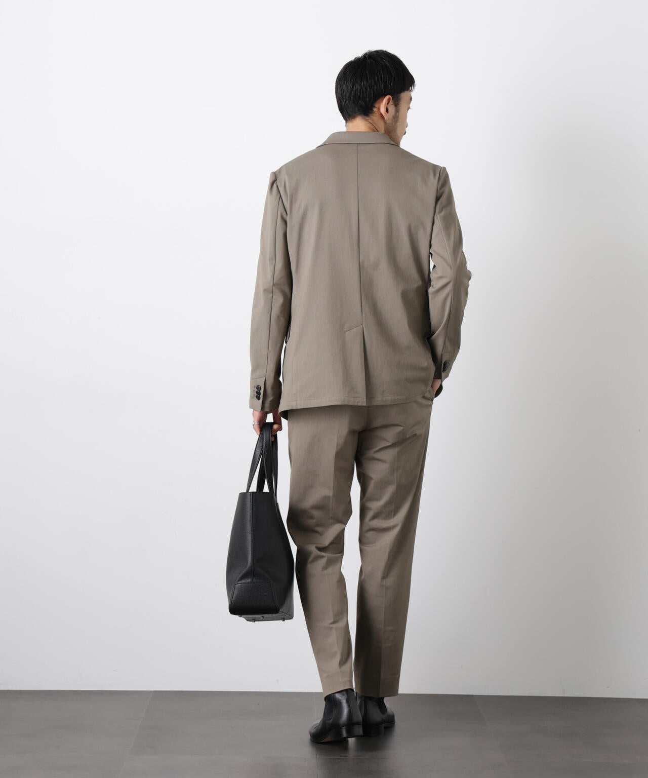 【大人気セットアップ】｢Damerino｣ 軽量ジャージーデニムライクストレッチセットアップ 6686118202