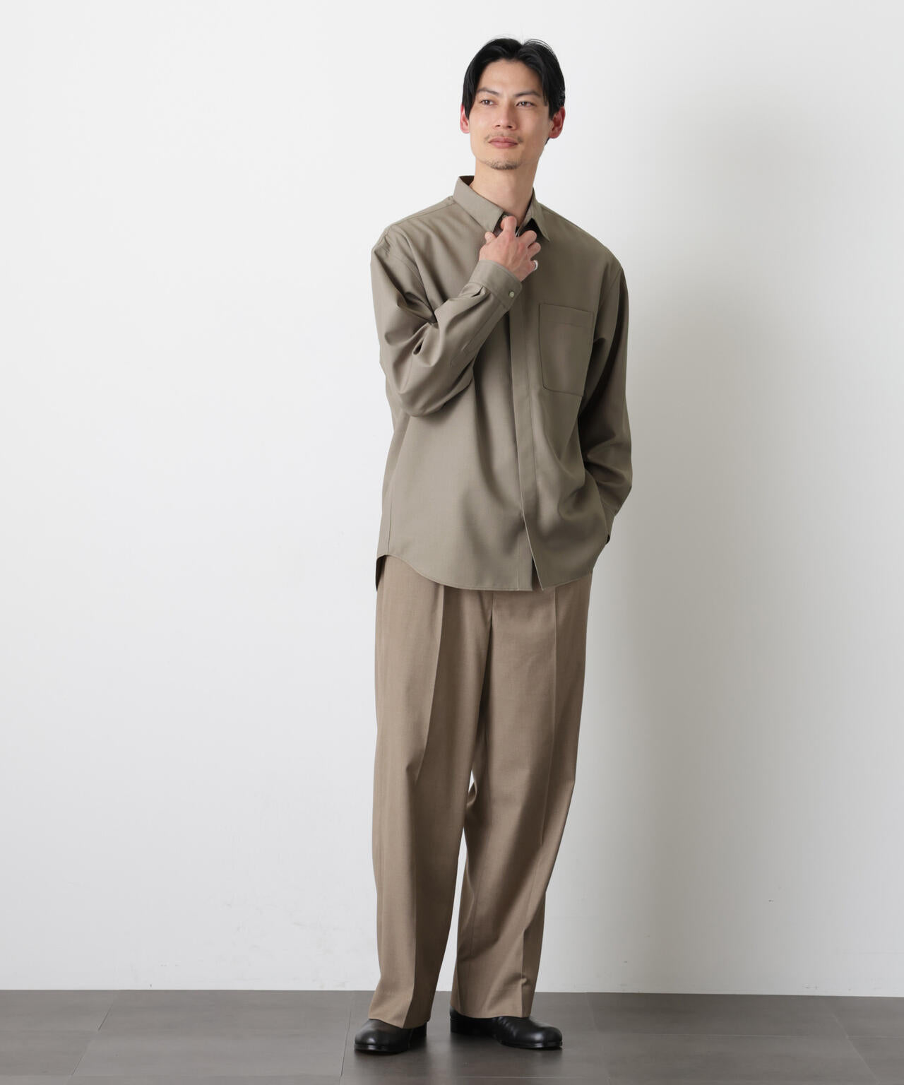 ｢Gavante｣ドライギャバレギュラーカラーシャツ 6686120204