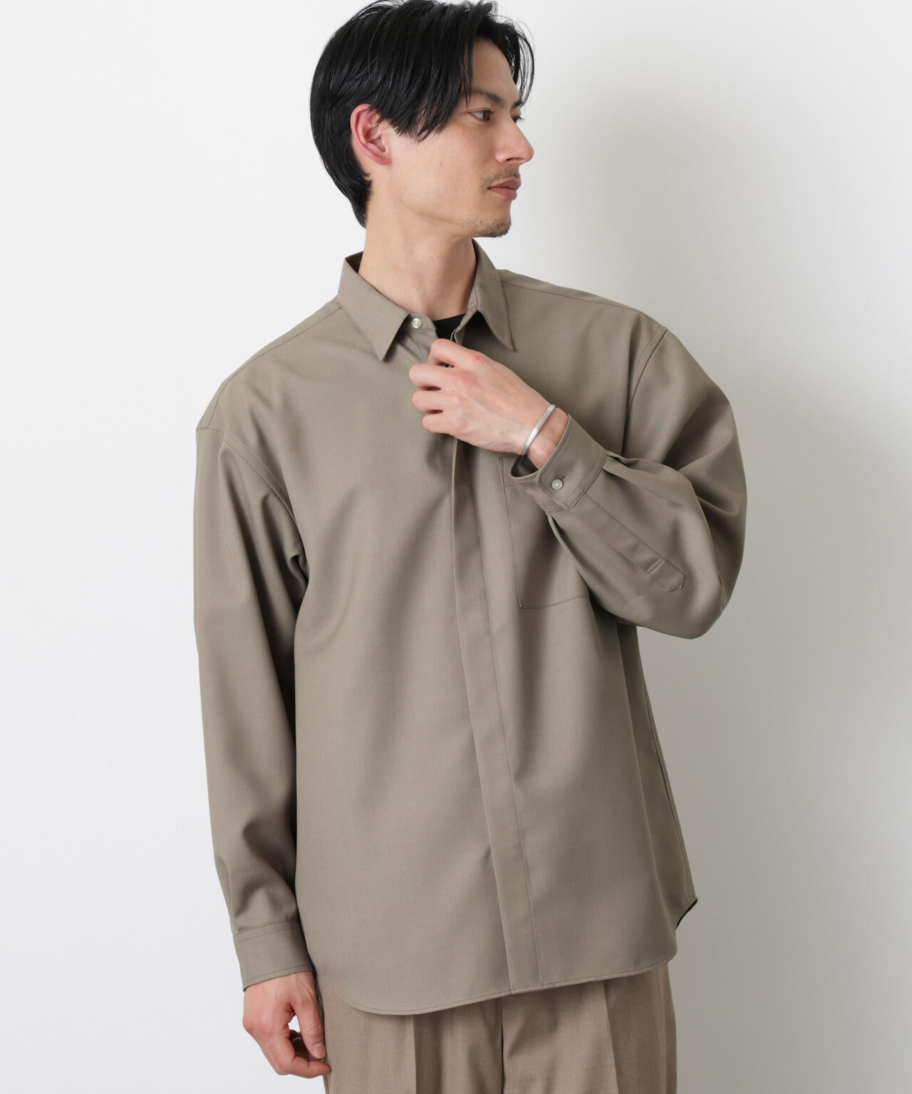 ｢Gavante｣ドライギャバレギュラーカラーシャツ 6686120204