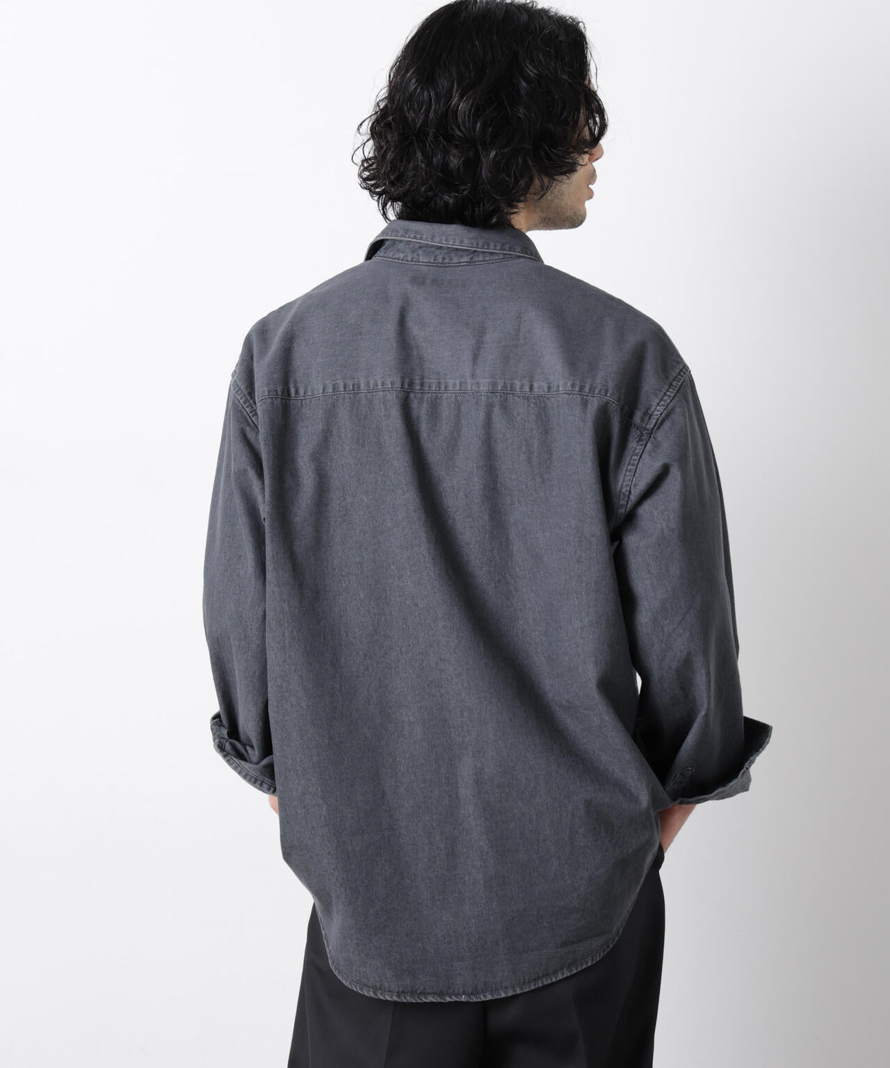 ｢OtoNANO｣大人のワイドシャツ デニムシャツ 長袖 6686120213