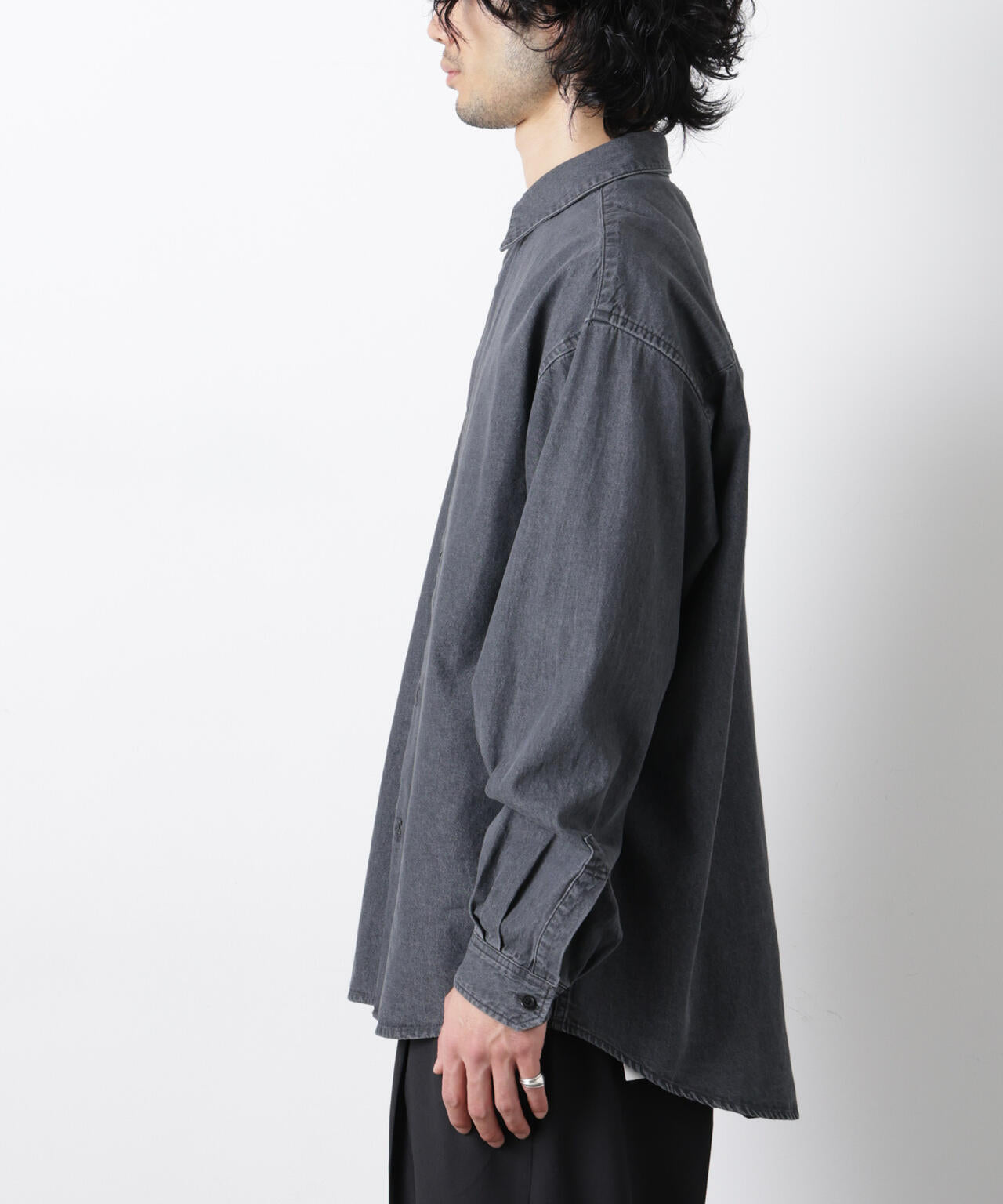 ｢OtoNANO｣大人のワイドシャツ デニムシャツ 長袖 6686120213