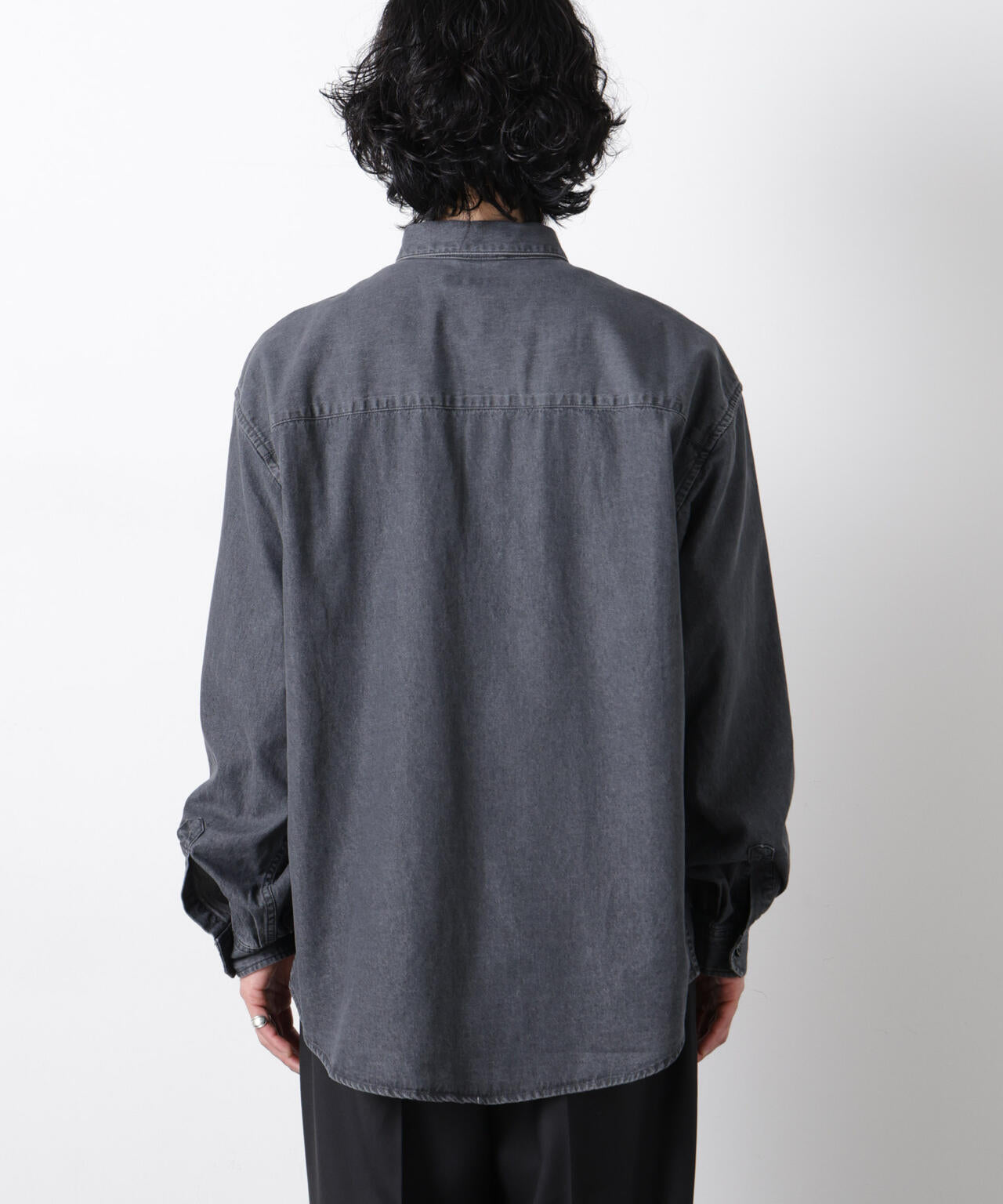 ｢OtoNANO｣大人のワイドシャツ デニムシャツ 長袖 6686120213