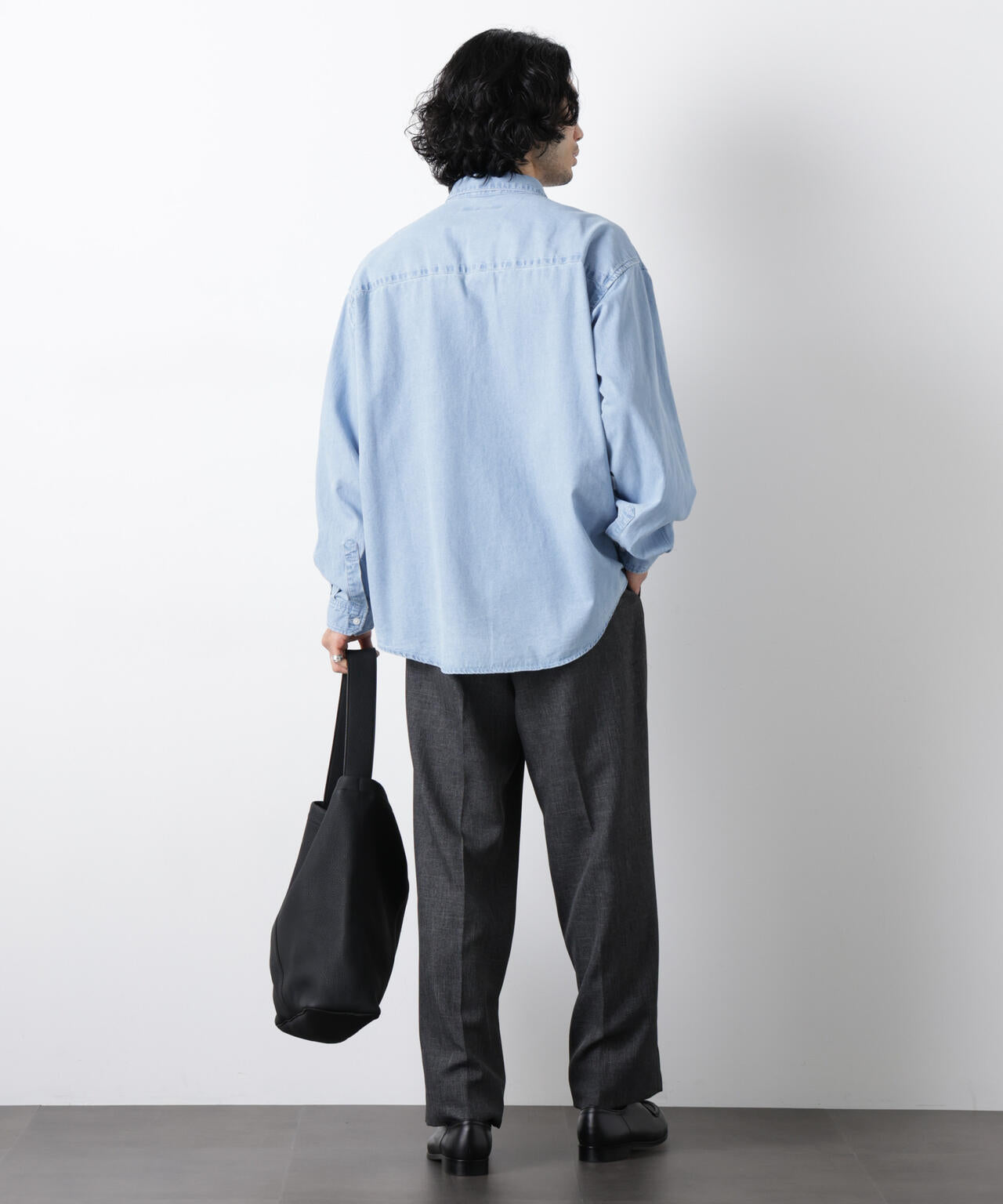 ｢OtoNANO｣大人のワイドシャツ デニムシャツ 長袖 6686120213