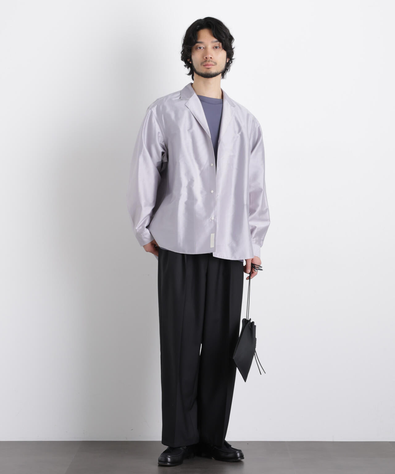 ｢OtoNANO｣ 大人のワイドシャツ テーラードカラーシャツ 6686120214