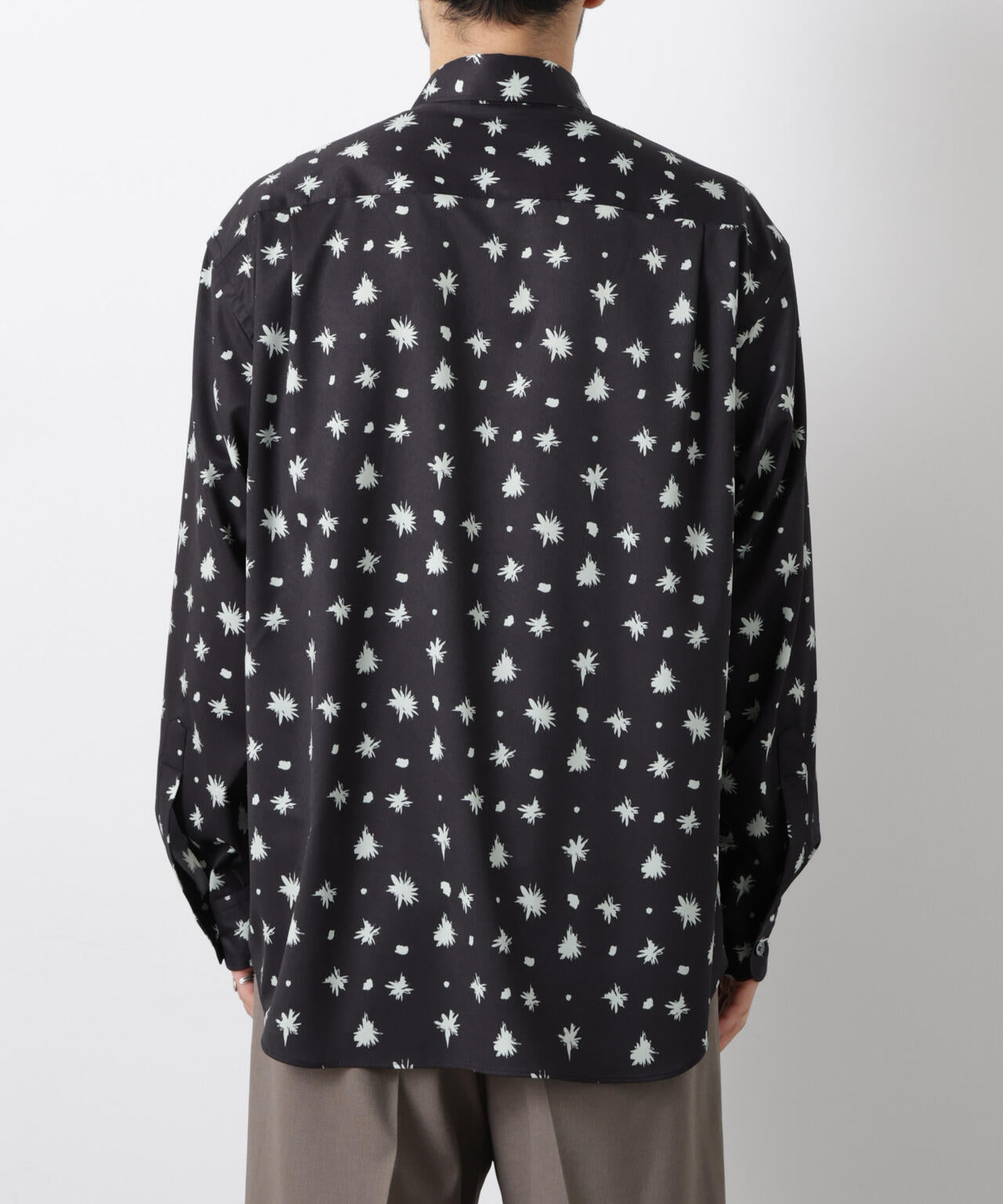 「EDITRIAL PRINT」アートフラワーシャツ 6686120215