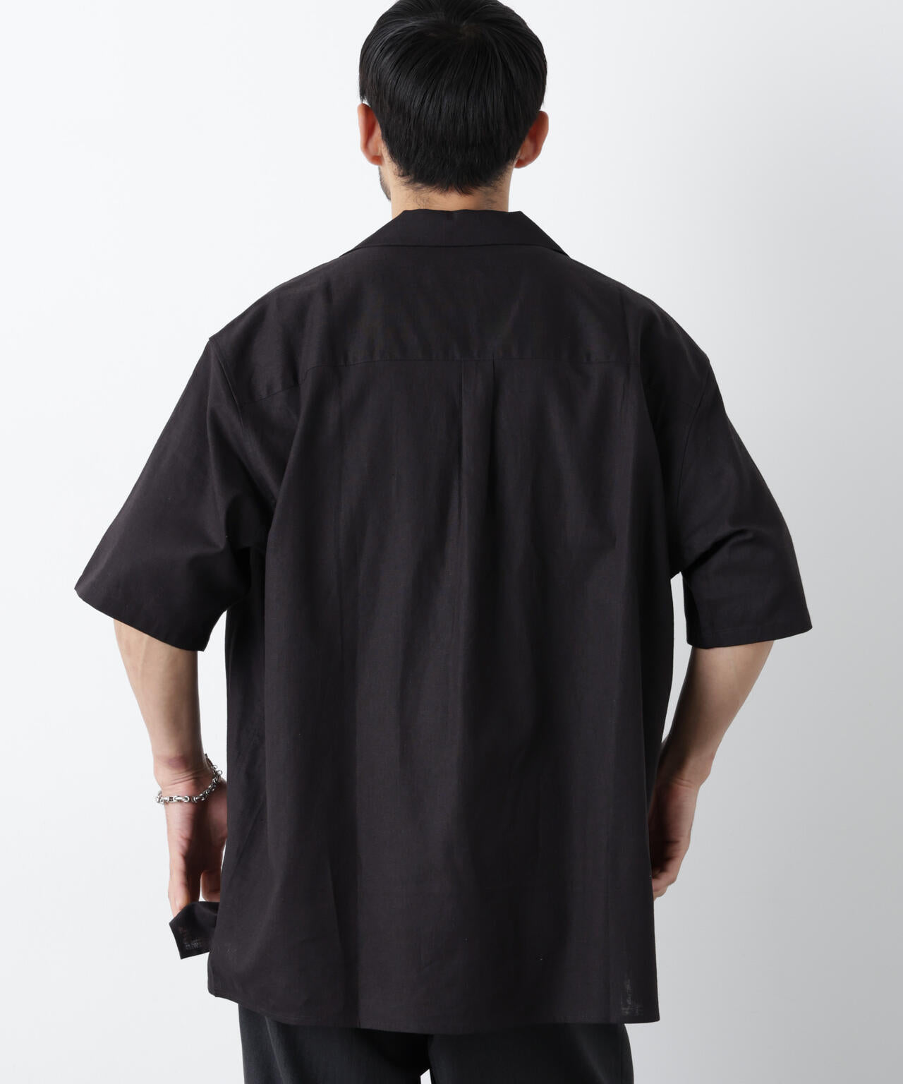 ｢FRENCH LINEN｣ フライフロント半袖シャツ 6686121201