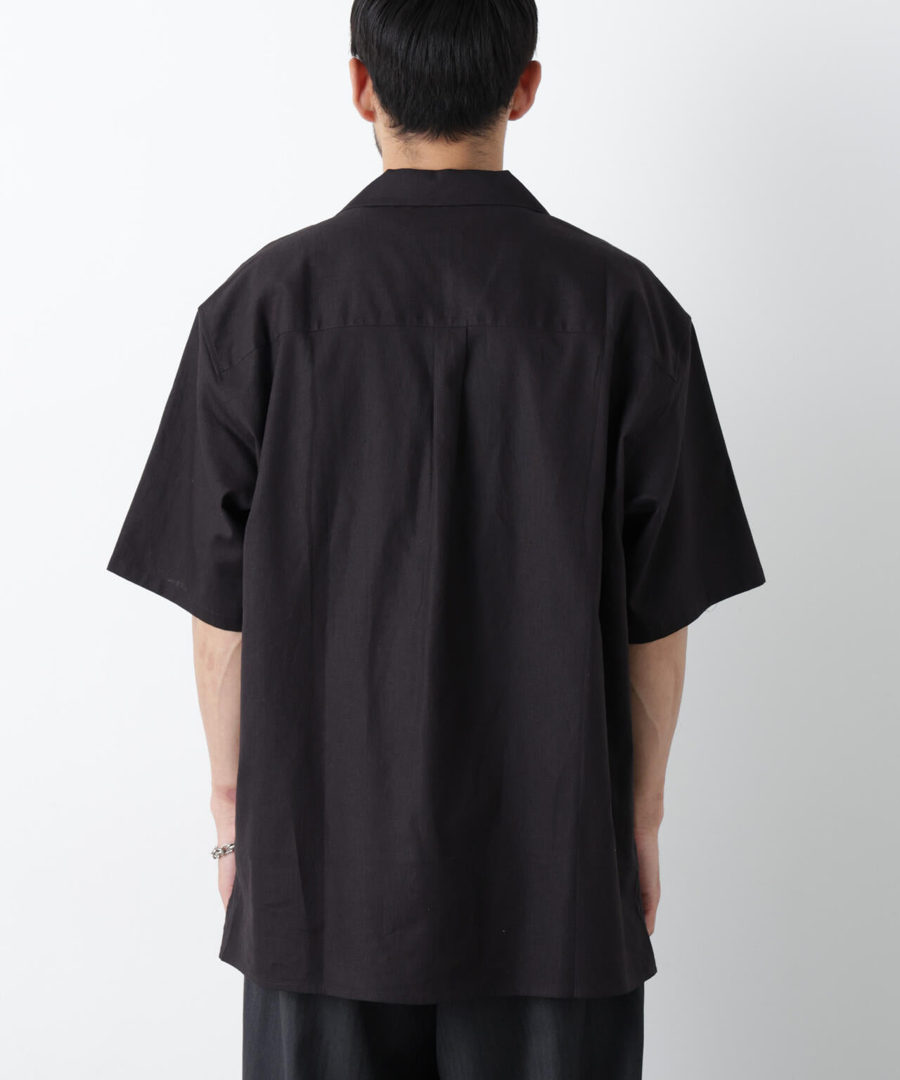 ｢FRENCH LINEN｣ フライフロント半袖シャツ 6686121201