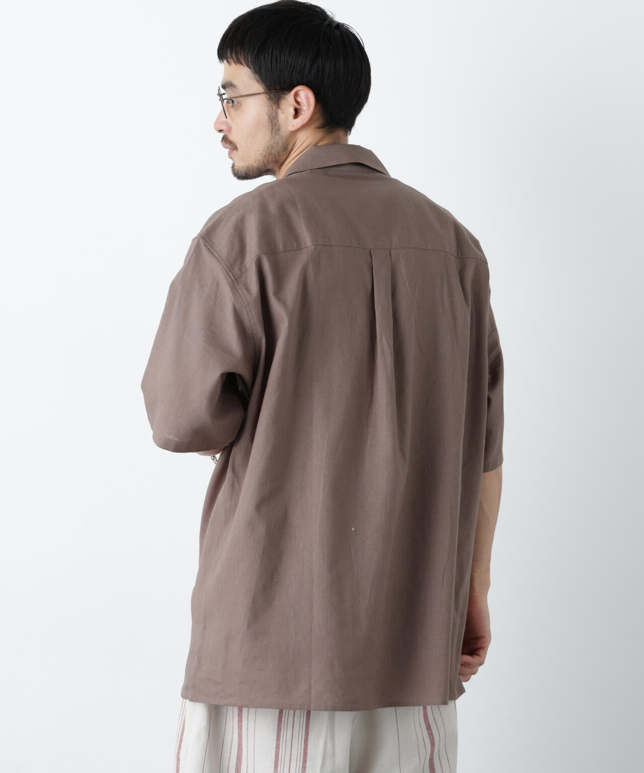 ｢FRENCH LINEN｣ フライフロント半袖シャツ 6686121201
