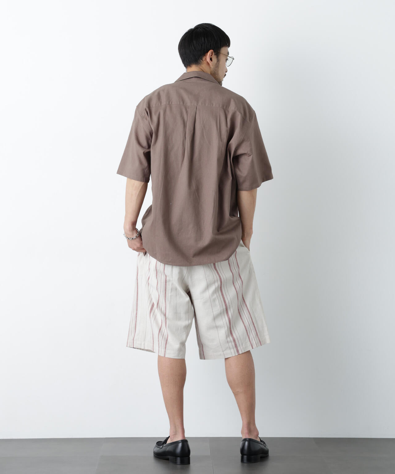 ｢FRENCH LINEN｣ フライフロント半袖シャツ 6686121201
