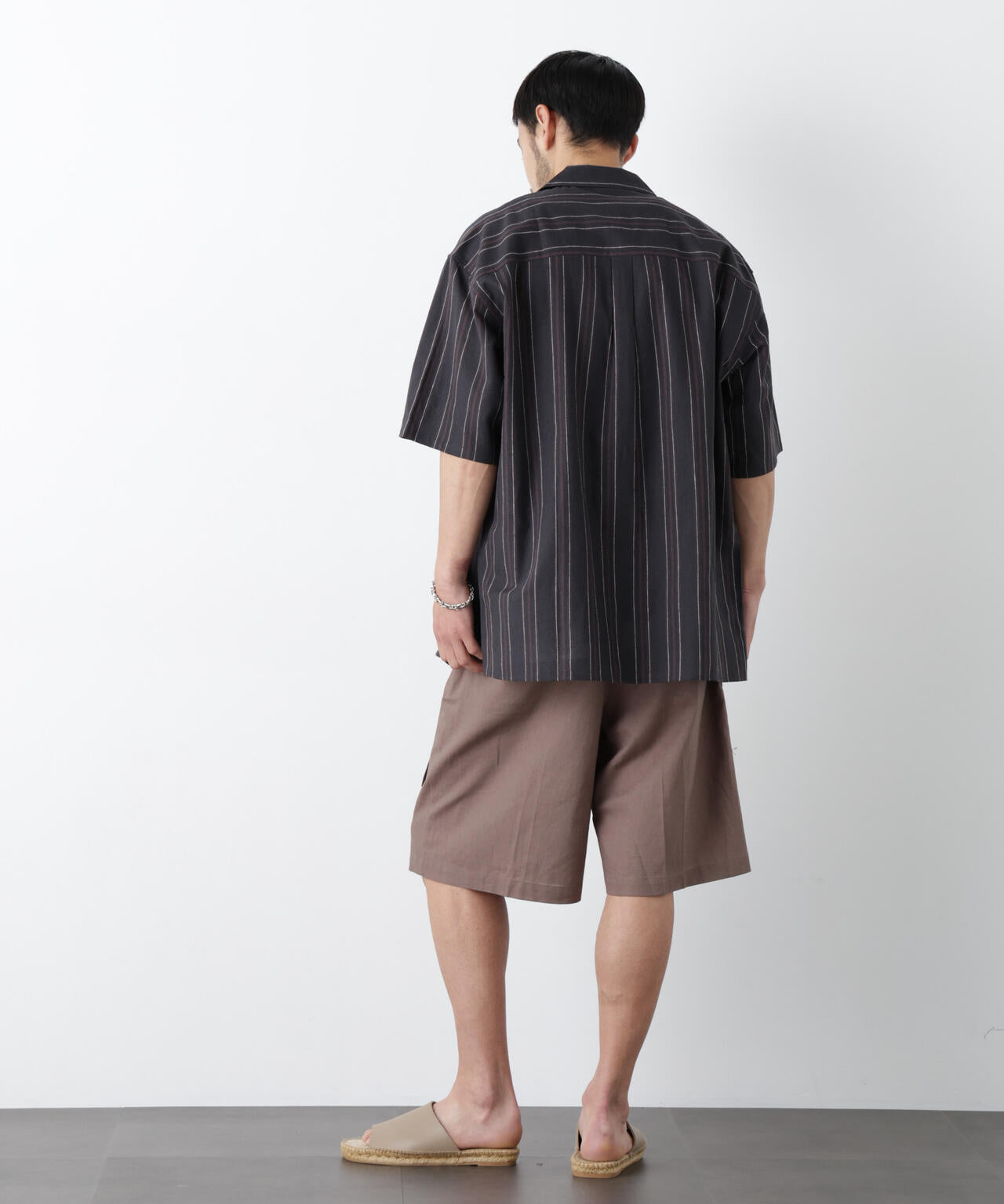 ｢FRENCH LINEN｣ フライフロント半袖シャツ 6686121201