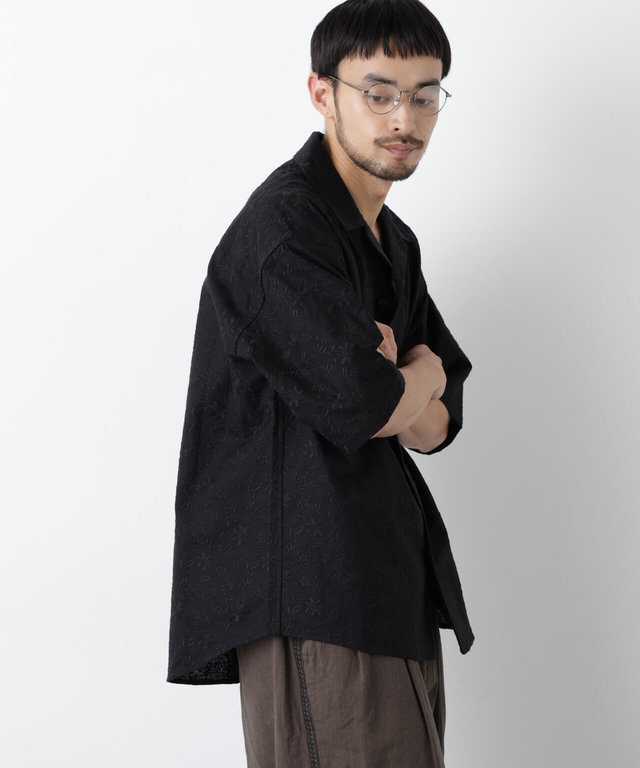 ｢OtoNANO｣×masoret総柄刺繍シャツ(セットアップ可) 6686121222