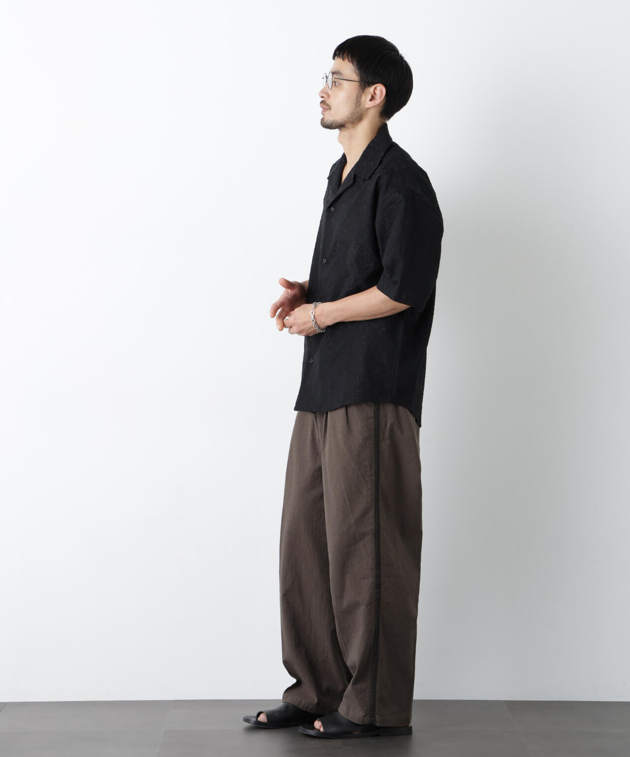 ｢OtoNANO｣×masoret総柄刺繍シャツ(セットアップ可) 6686121222