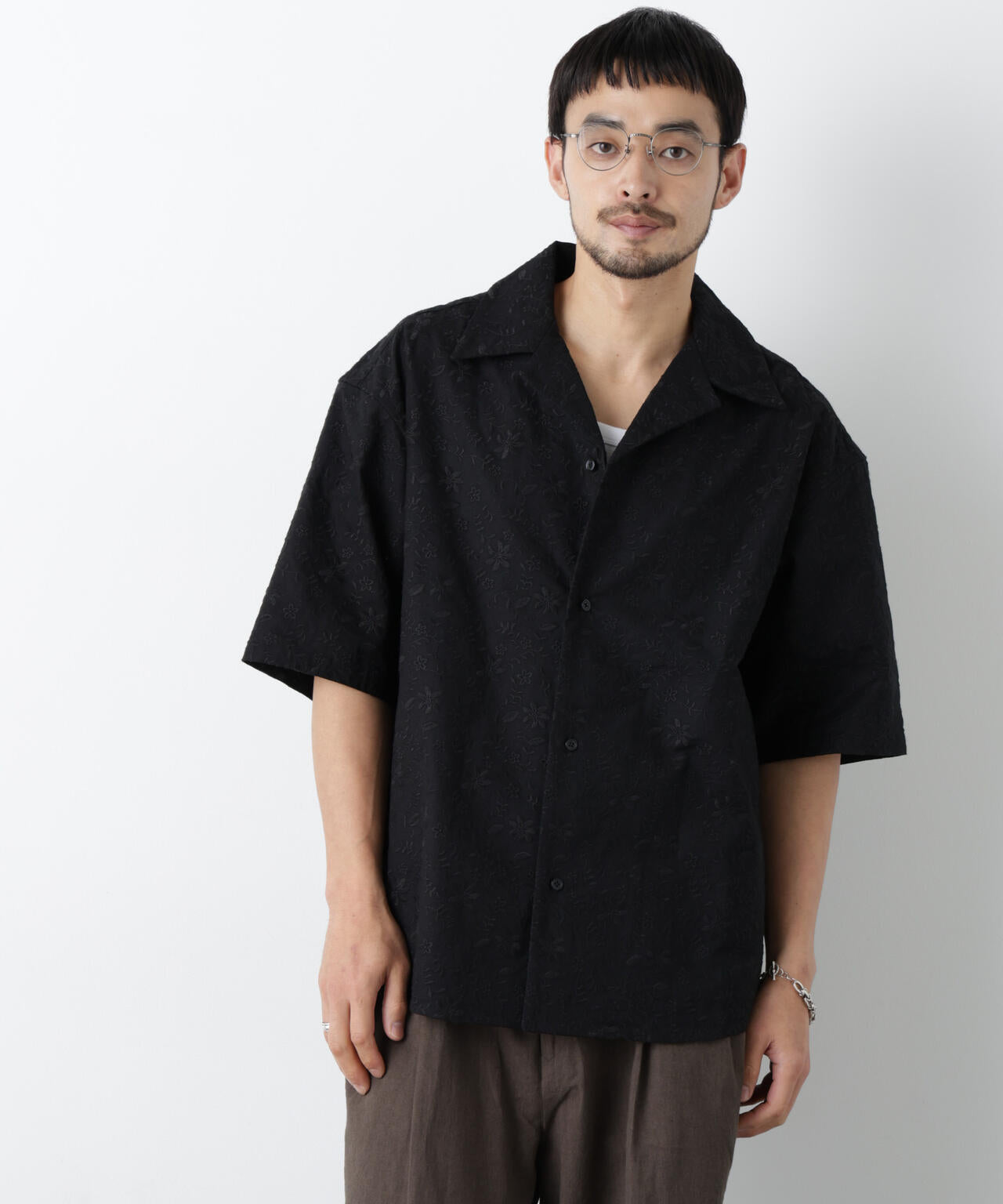 ｢OtoNANO｣×masoret総柄刺繍シャツ(セットアップ可) 6686121222