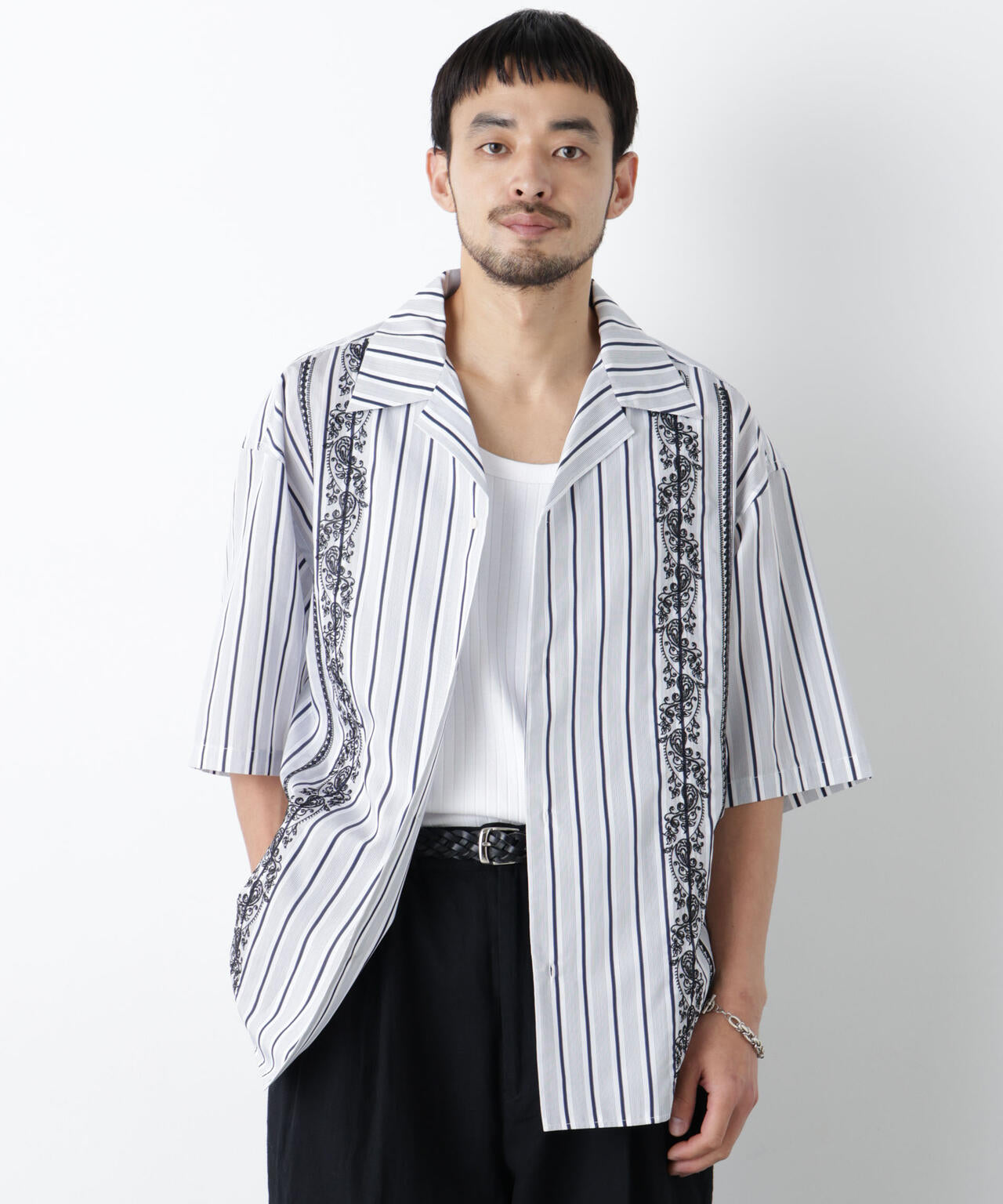 ｢OtoNANO｣×masoret 刺繍シャツ 6686121223