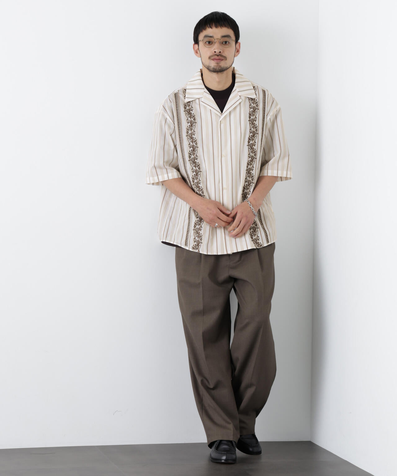 ｢OtoNANO｣×masoret 刺繍シャツ 6686121223