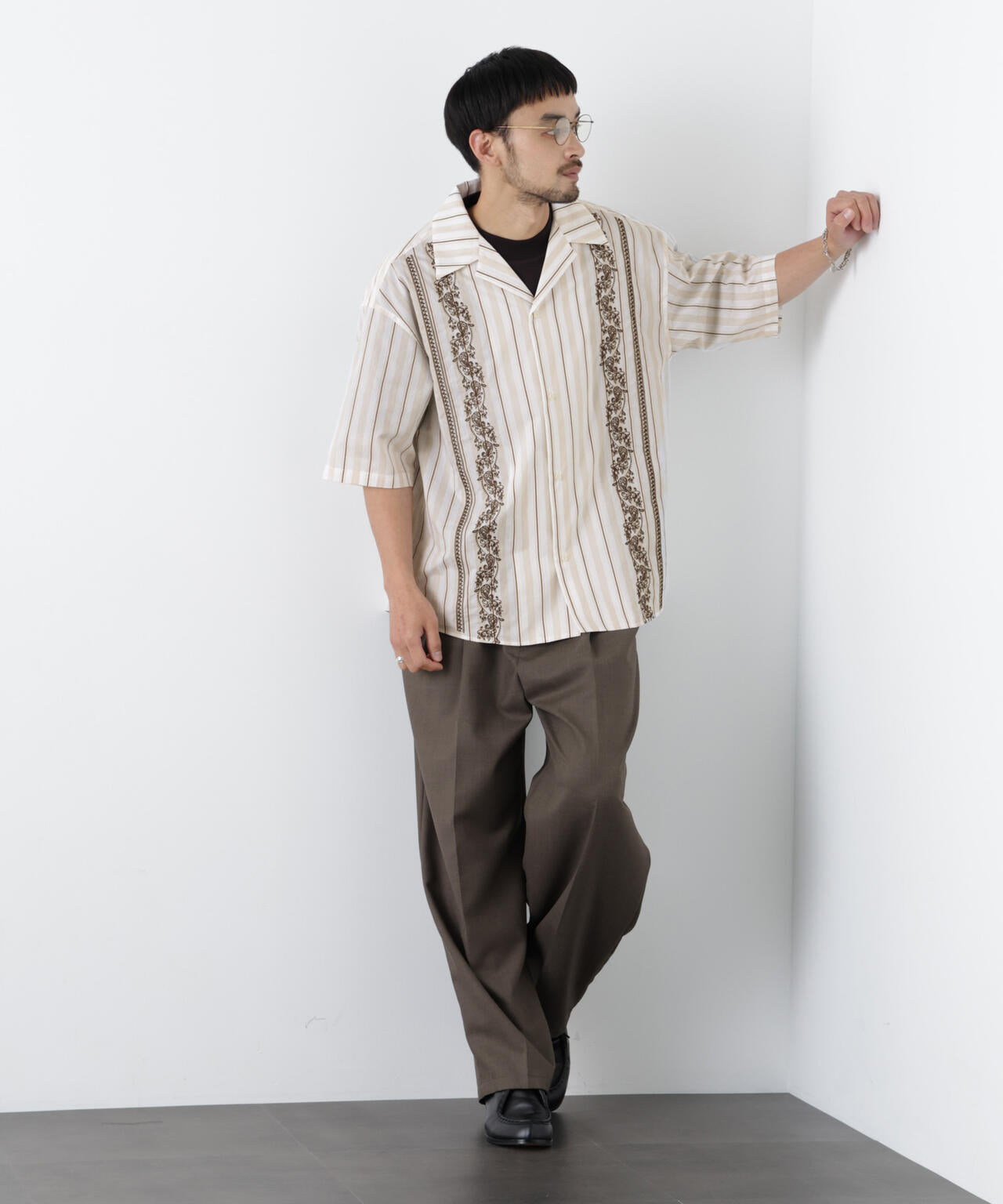 ｢OtoNANO｣×masoret 刺繍シャツ 6686121223