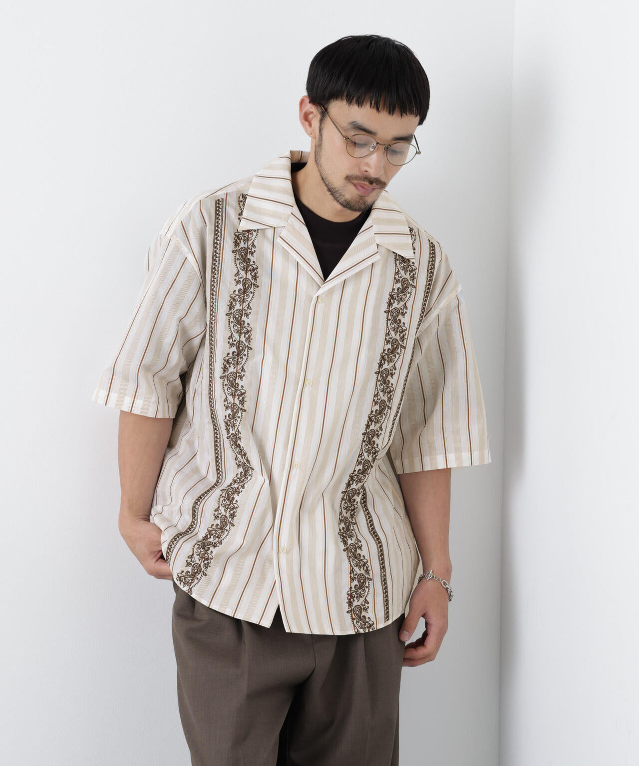 ｢OtoNANO｣×masoret 刺繍シャツ 6686121223