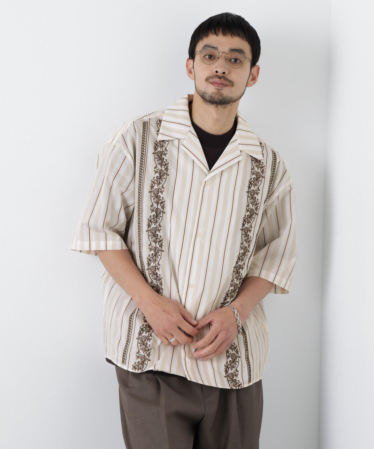 ｢OtoNANO｣×masoret 刺繍シャツ 6686121223