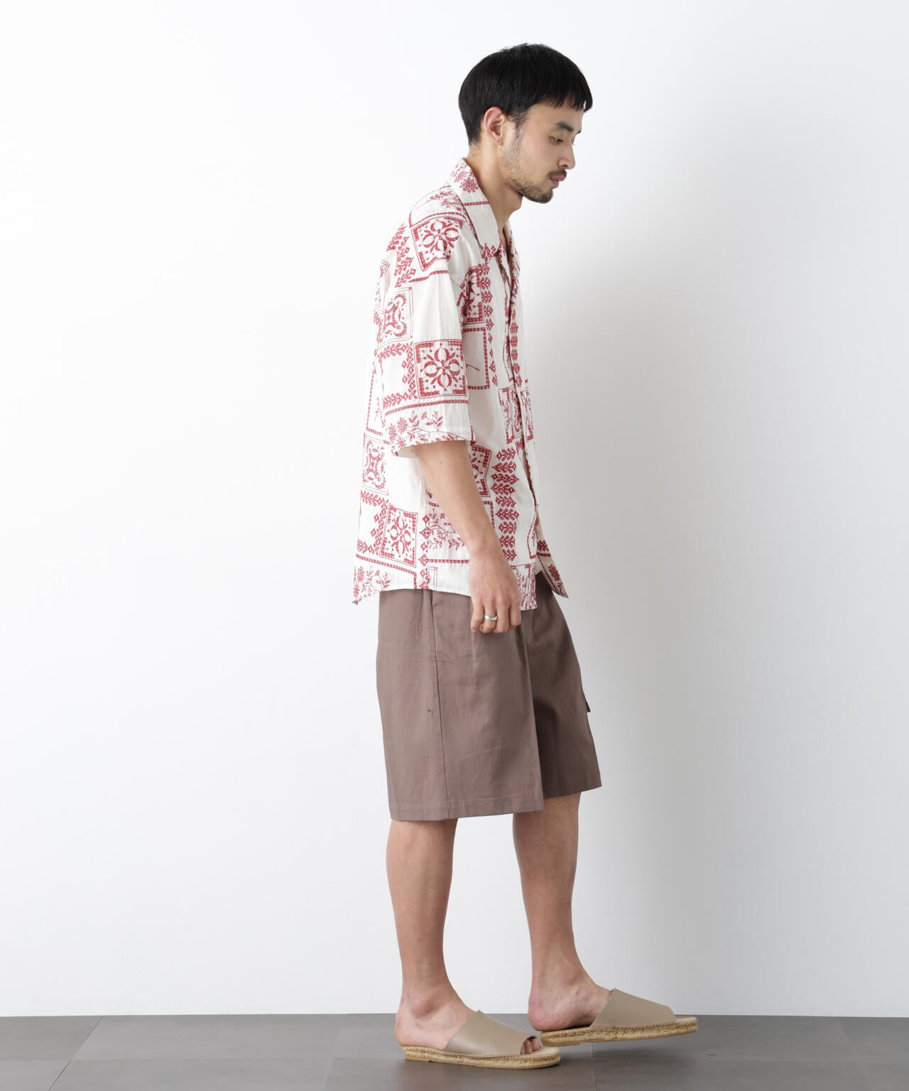｢OtoNANO｣×masoret アイレット刺繍シャツ 6686121224