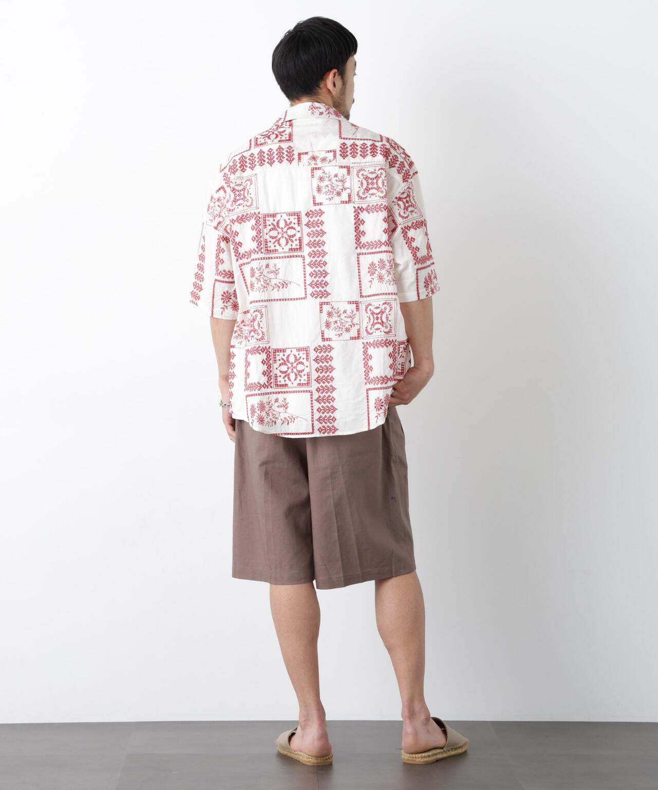 ｢OtoNANO｣×masoret アイレット刺繍シャツ 6686121224
