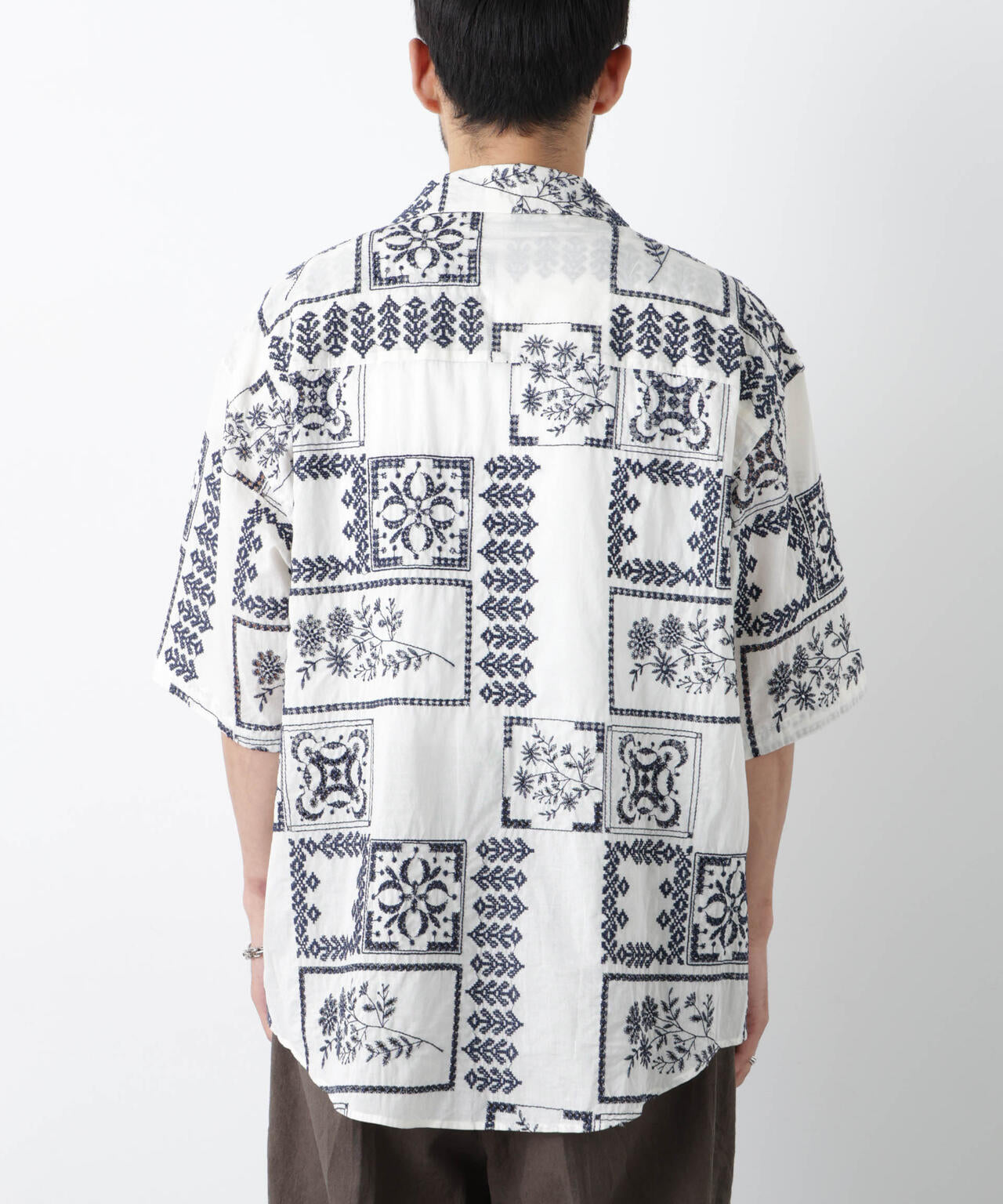 ｢OtoNANO｣×masoret アイレット刺繍シャツ 6686121224