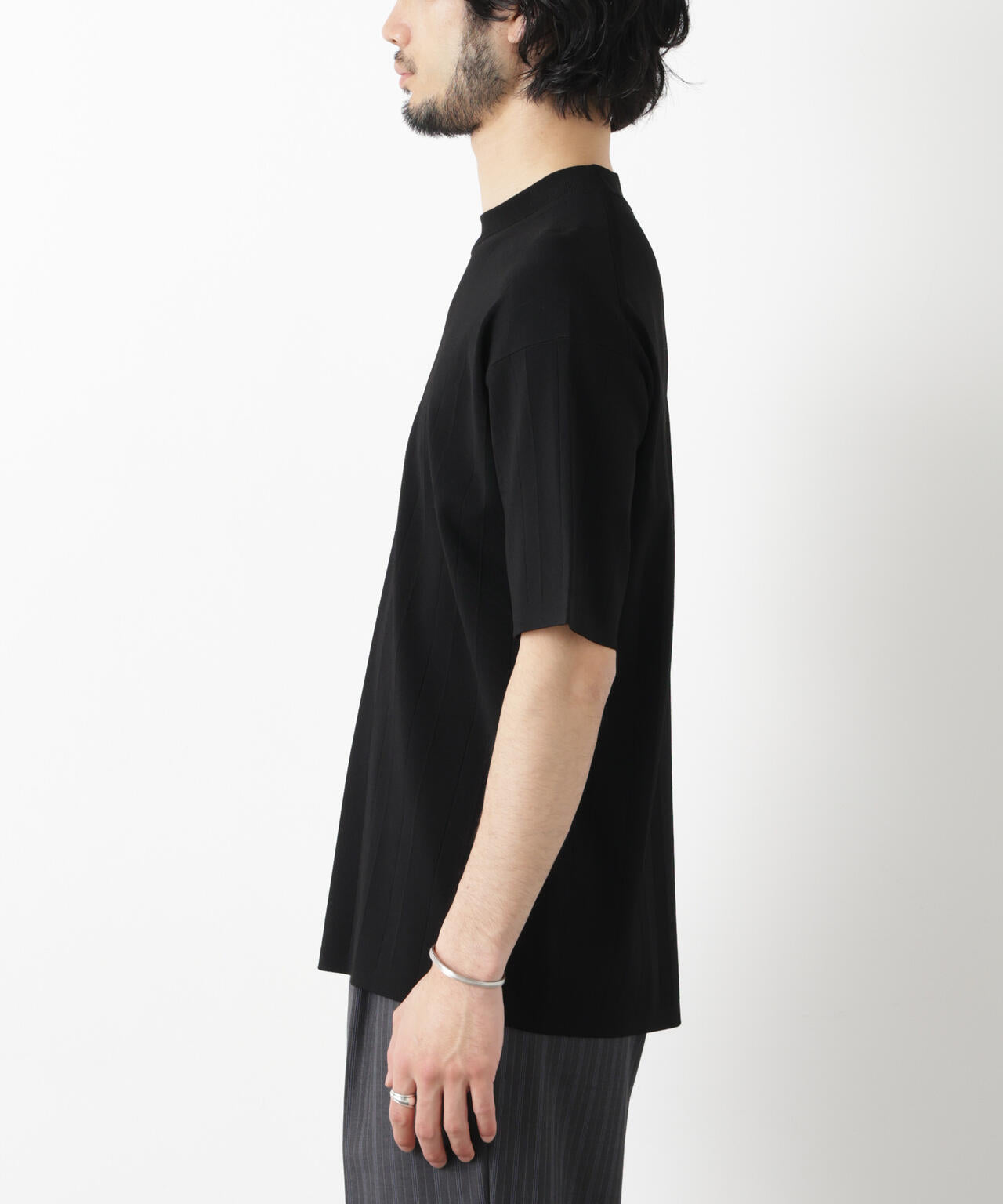 ｢ASSEMBLANC｣ 針抜きクルーネックニット 6686122208