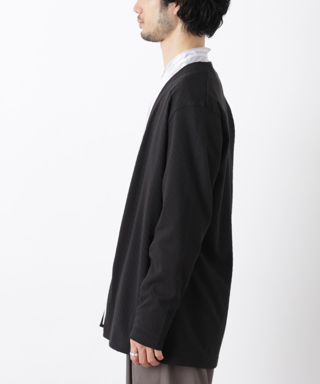 リンクスジャガードトッパーカーディガン 6686123211