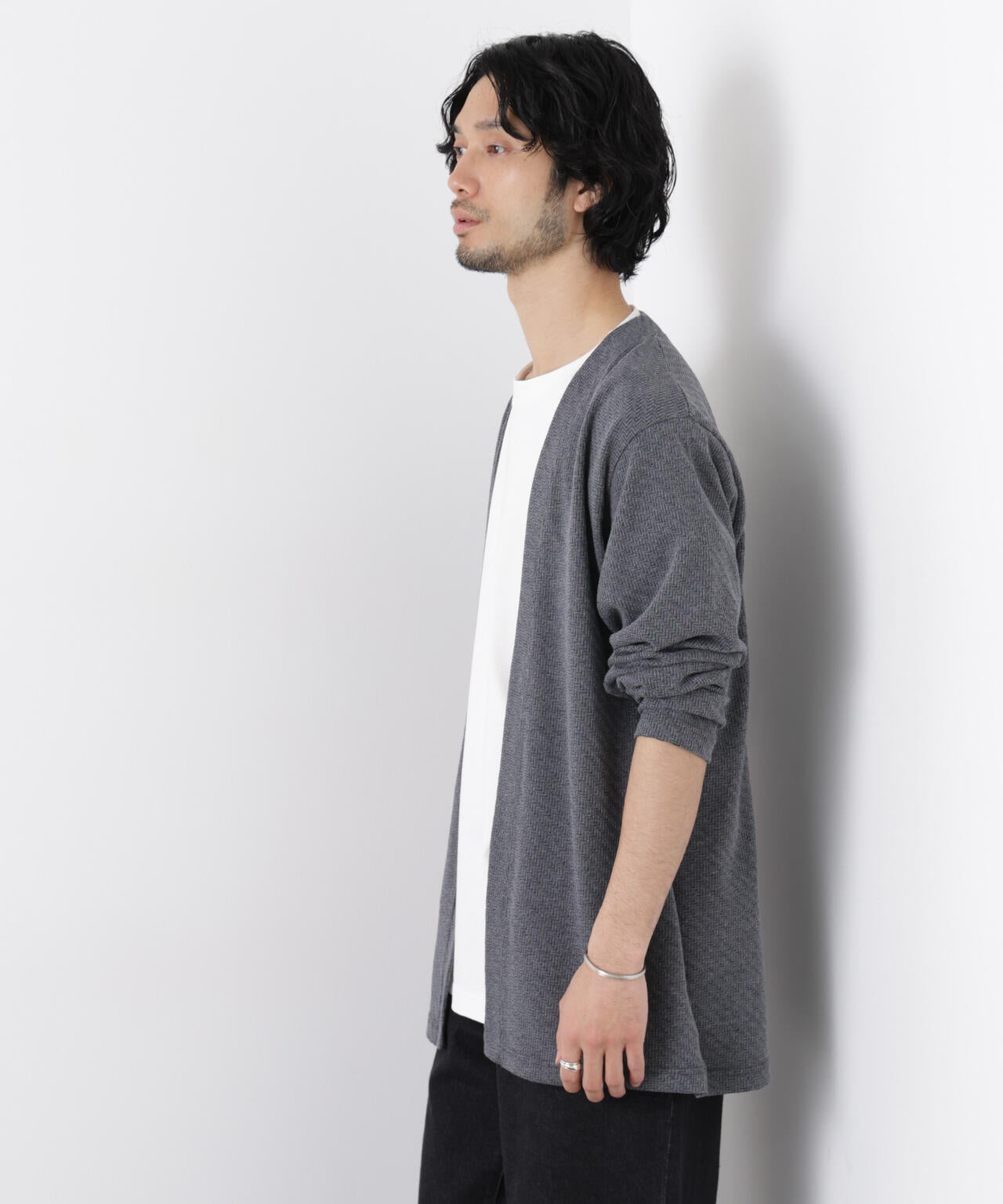 リンクスジャガードトッパーカーディガン 6686123211