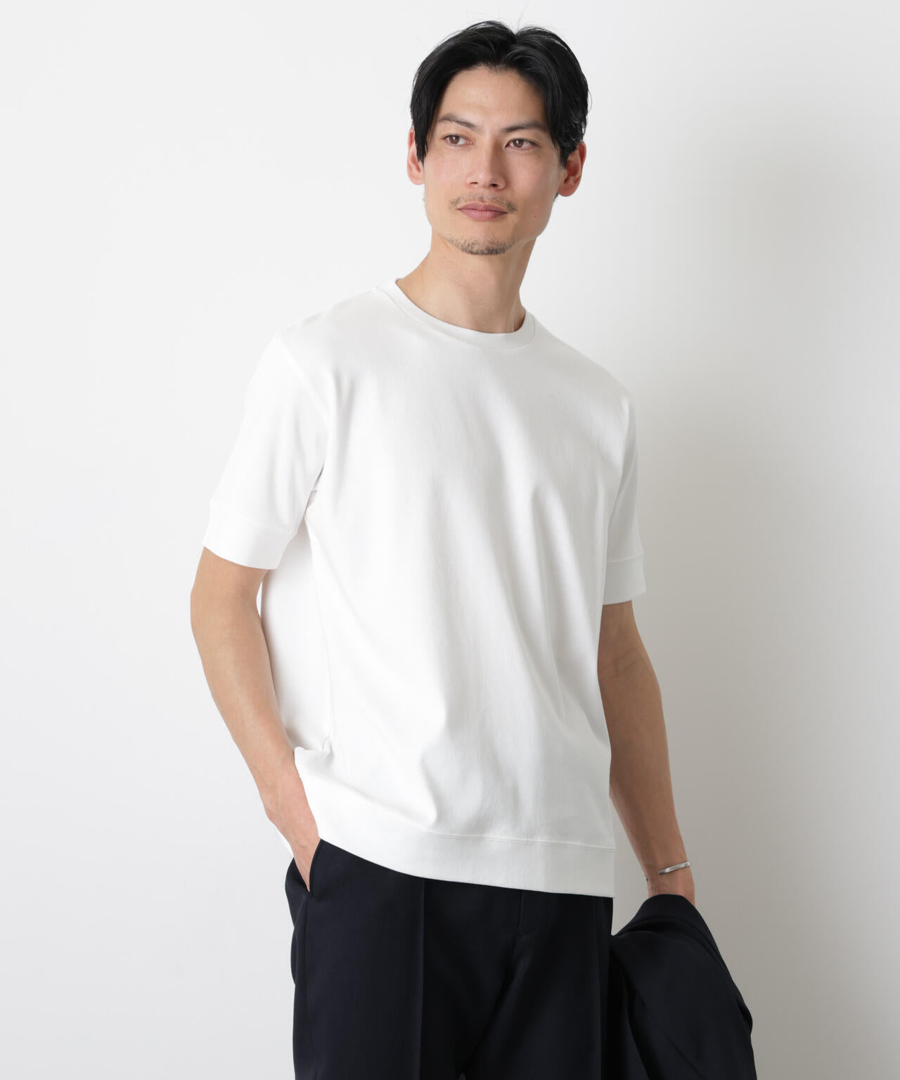 「FORMAL JERSEY」クルーネックカットソー半袖