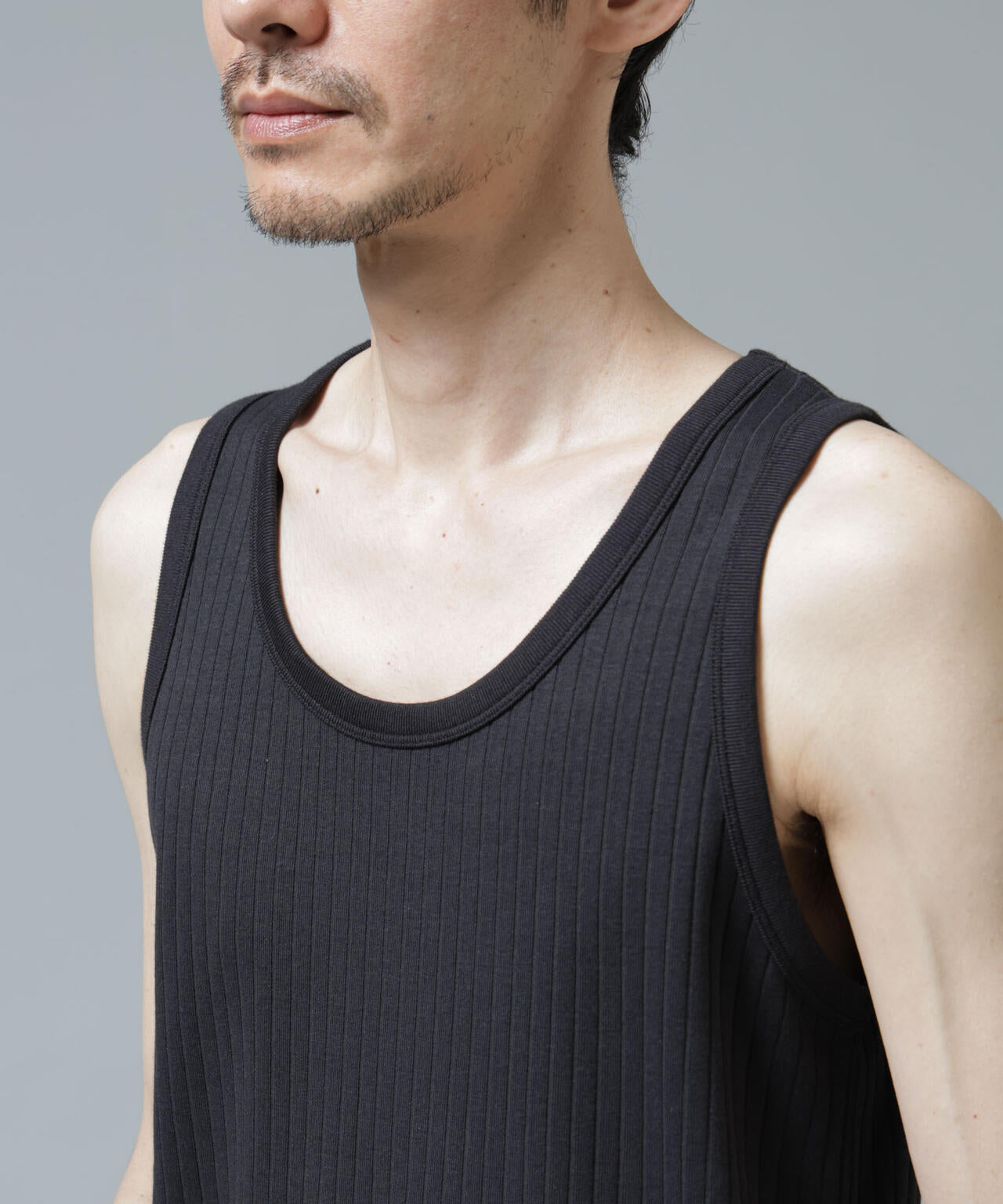 Anti Soaked(R) 汗染み防止 リブタンクトップ 6686124212