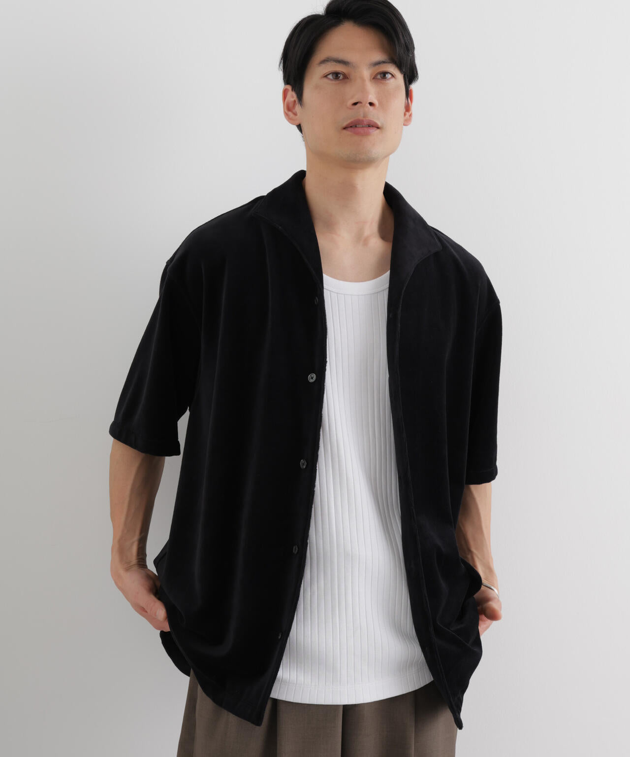 Anti Soaked(R) 汗染み防止 リブタンクトップ 6686124212