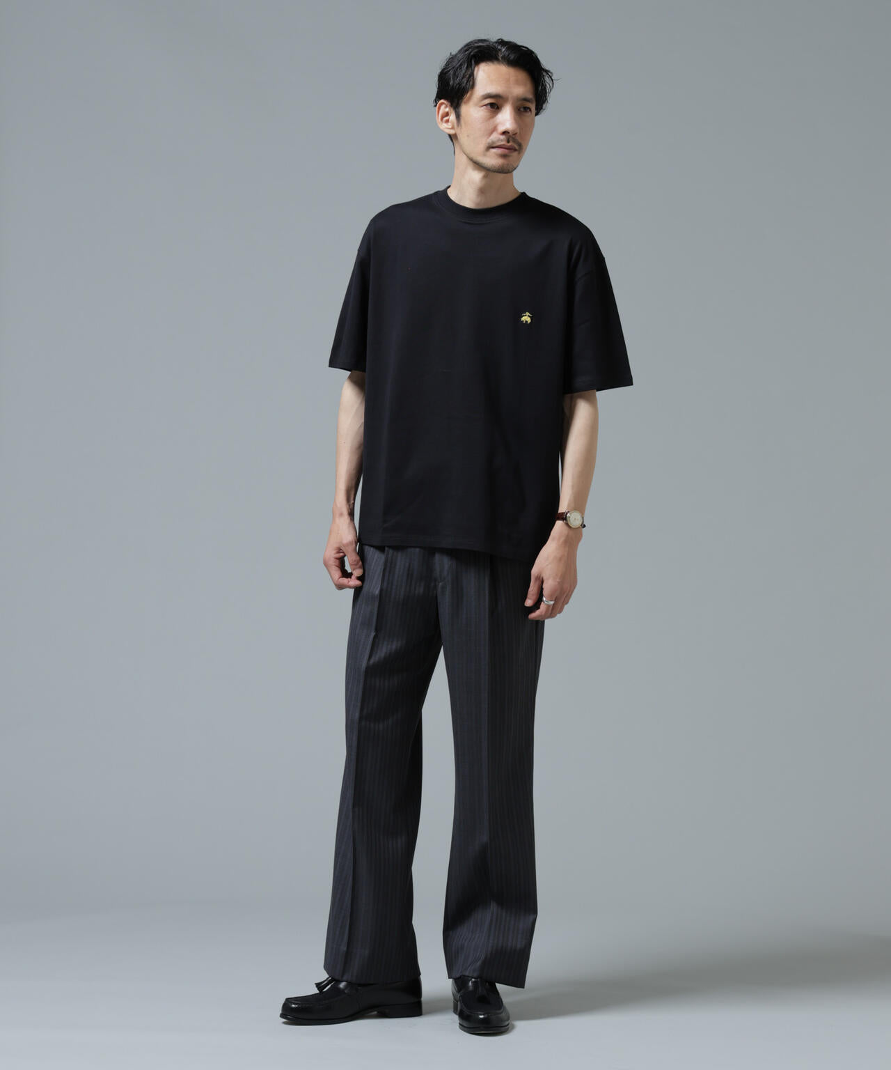 「Brooks Brothers別注」Anti Soaked(R) 汗染み防止 クルーネック ビッグシルエットTシャツ 6686124213